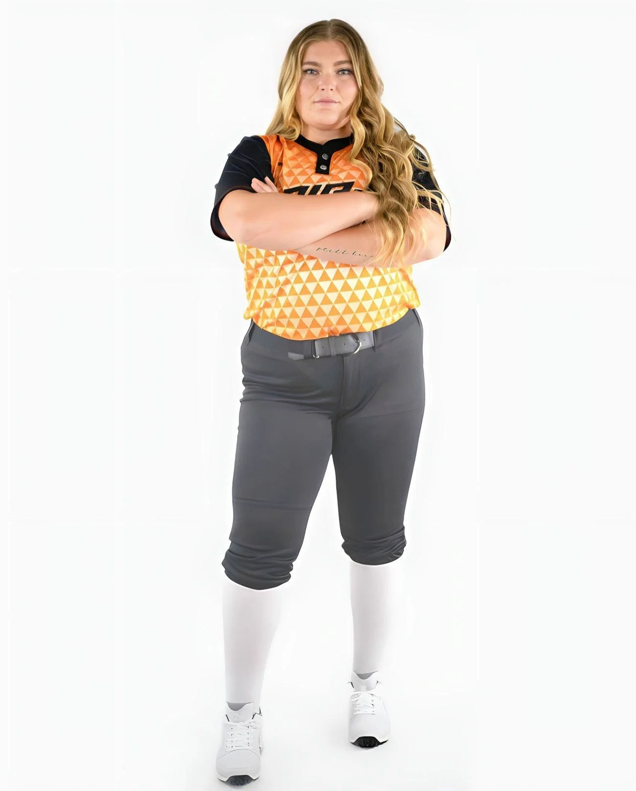 RIP-IT Women's Revolution Softball Pants - Curvy Cut, custom shorts with logo imprint 4
