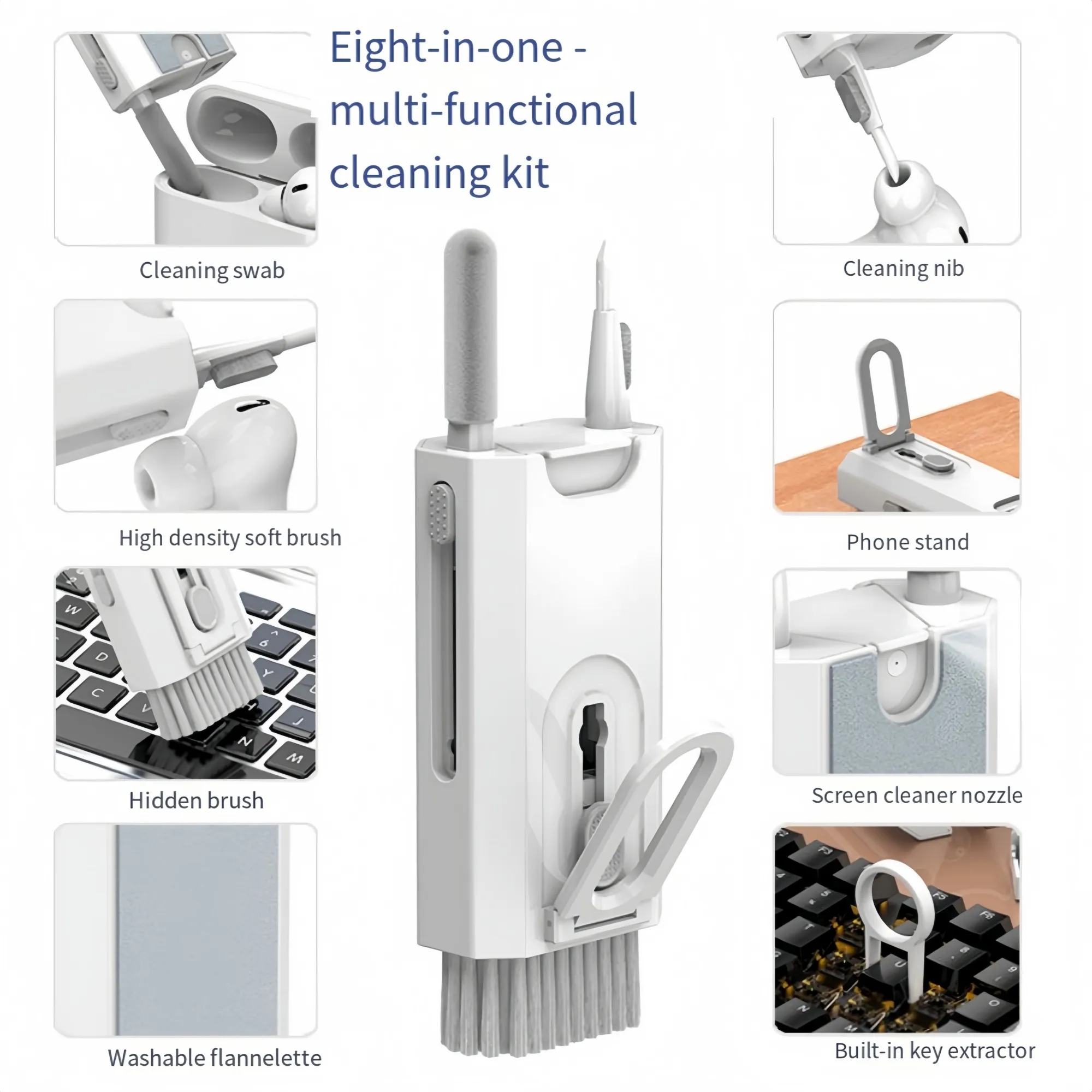 Multifunctional 8-in-1 Cleaning Brush Set 6