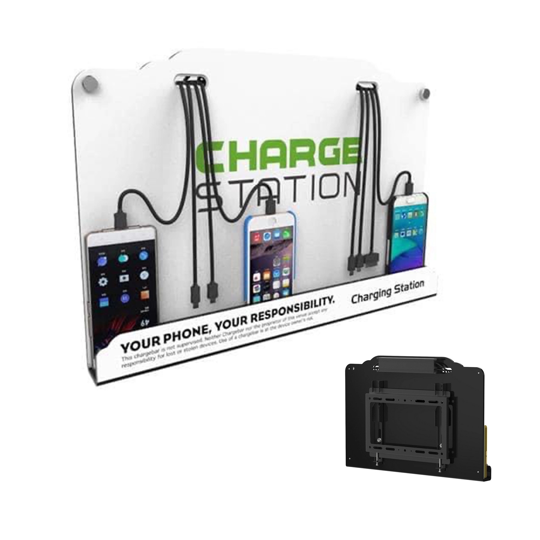 Custom Wall Mount Cell Phone Charging Station 5