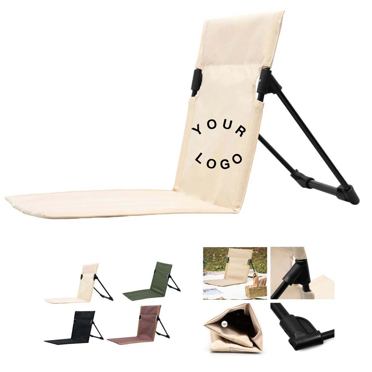Foldable Stadium Seat with Backrest Support 4