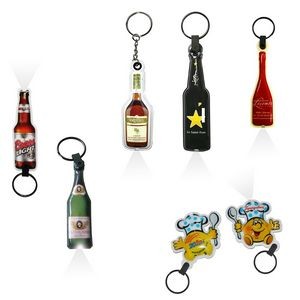 Vividly Colored LED Keychain Flashlight In Various Sports Shapes 12