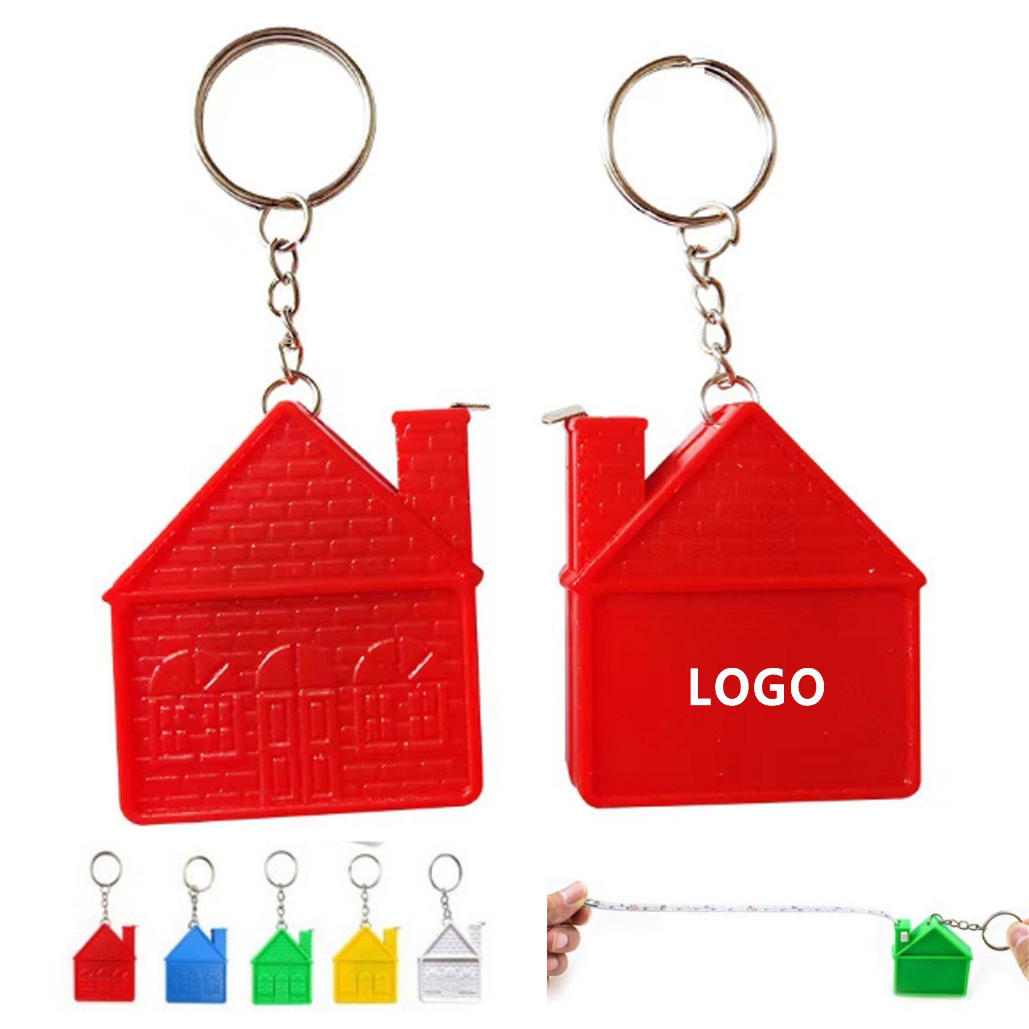 House Shape Tape Measure Keychain 2