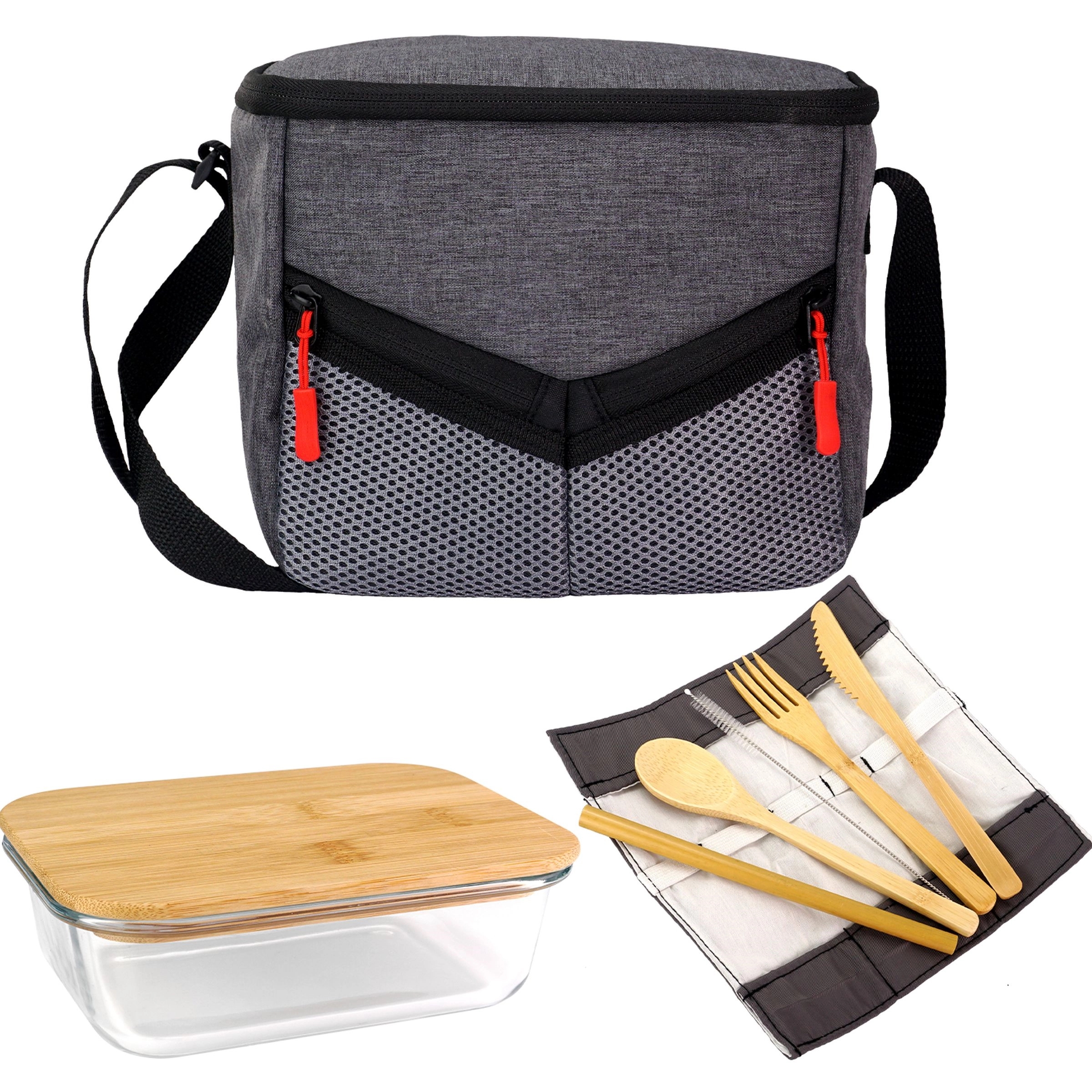 Victory Lunch Cooler Bamboo Set 1