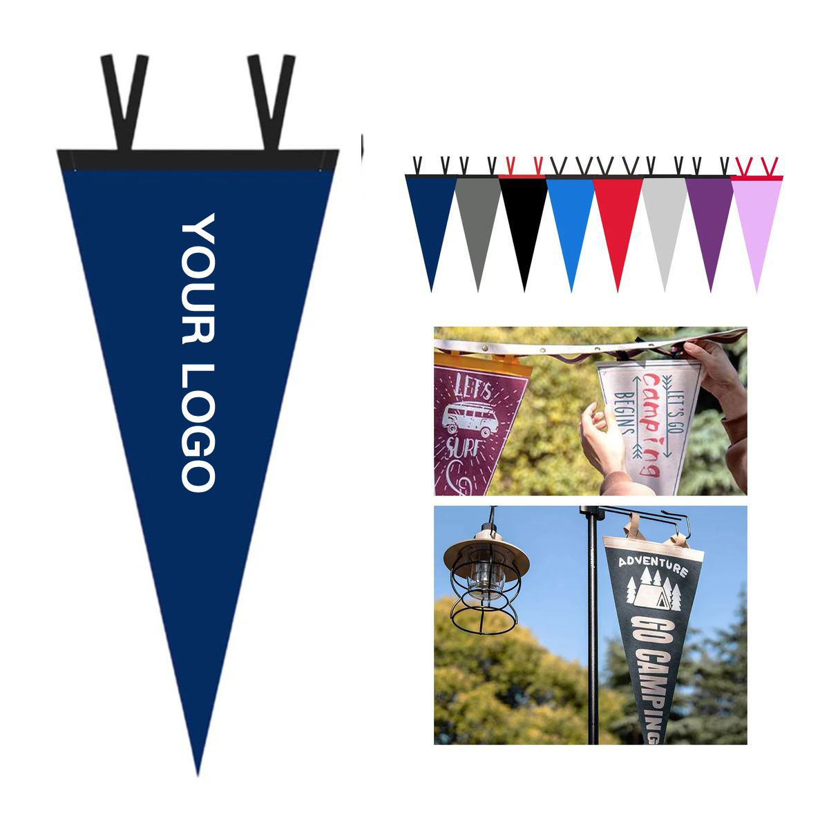 Felt Spirit Pennant with Sublimation Printing Option 7