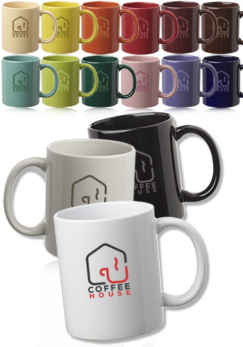 11 oz. Traditional Ceramic Coffee Mugs