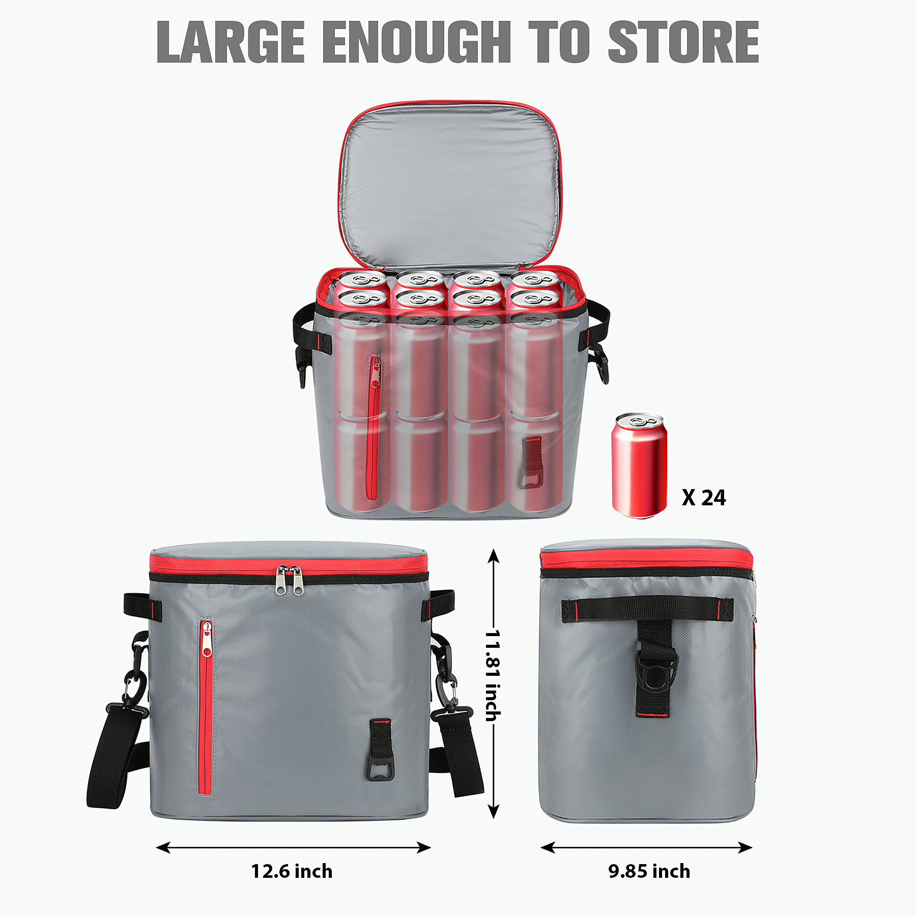 24 Can Waterproof Insulated Soft Sided Cooler 5