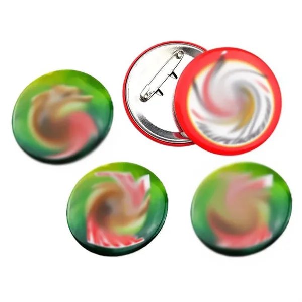 Round Tinplate Brooch