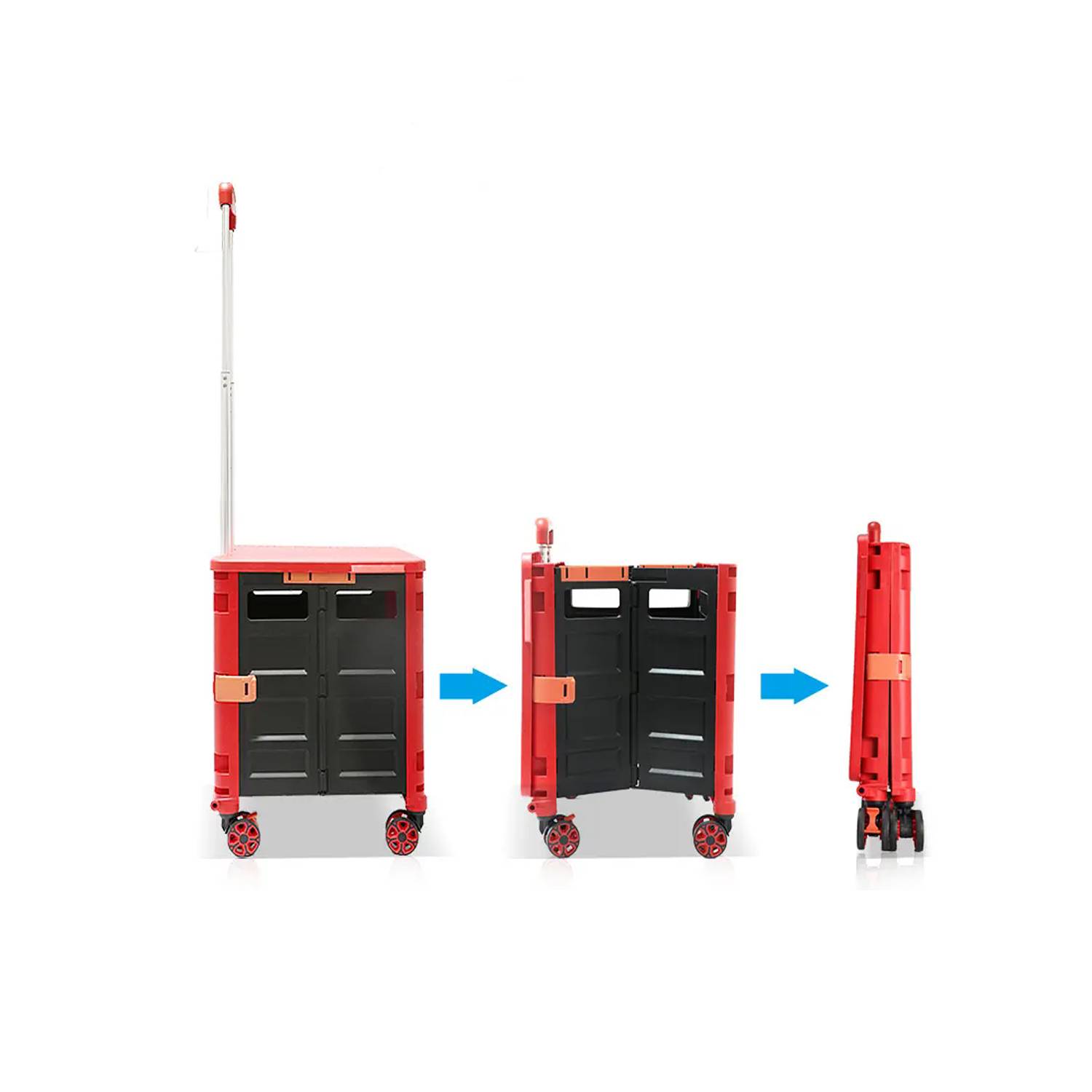 Folding Shopping Cart with Universal Wheels 4