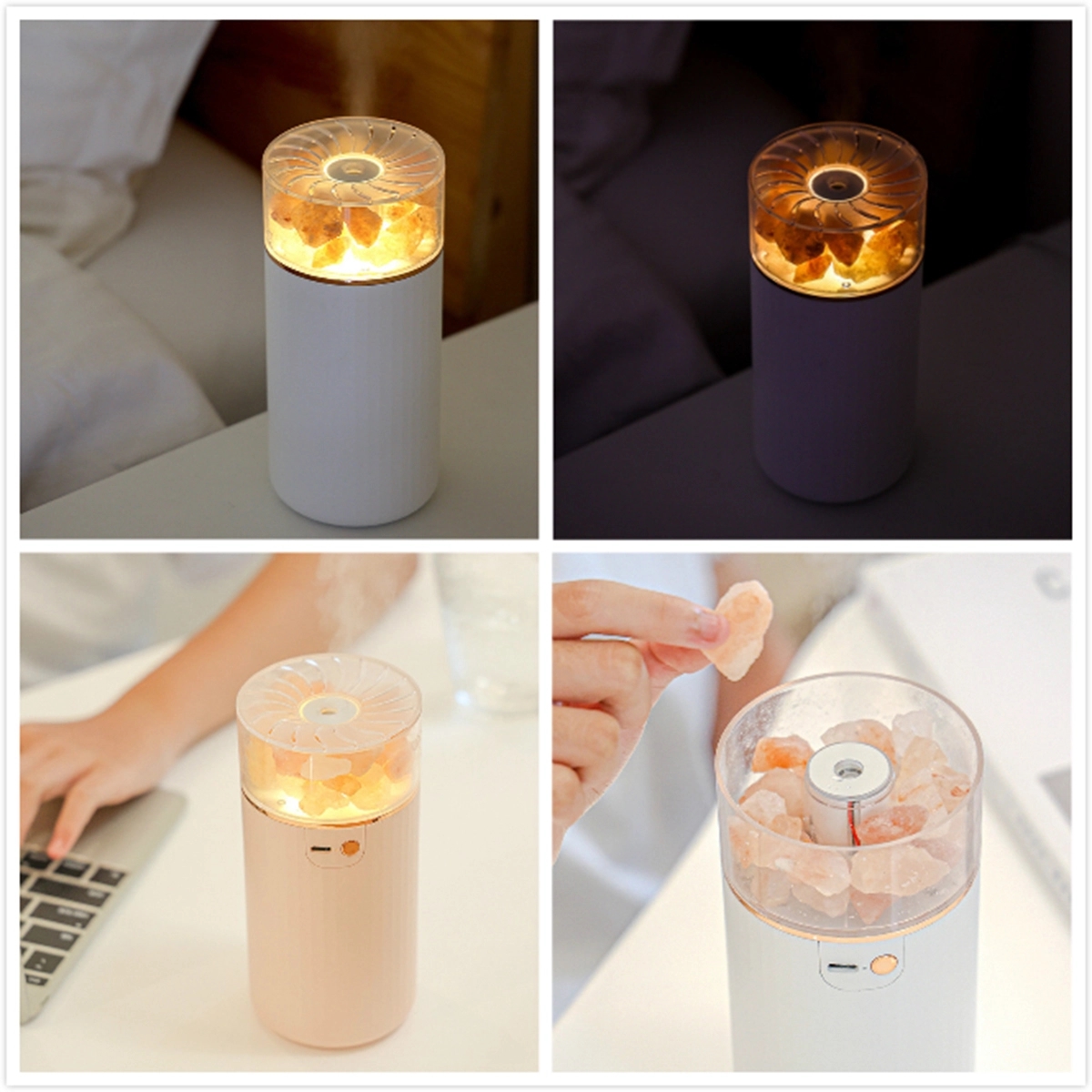 400 ml Himalayan Salt Essential Oil Diffuser Air Humidifier 3