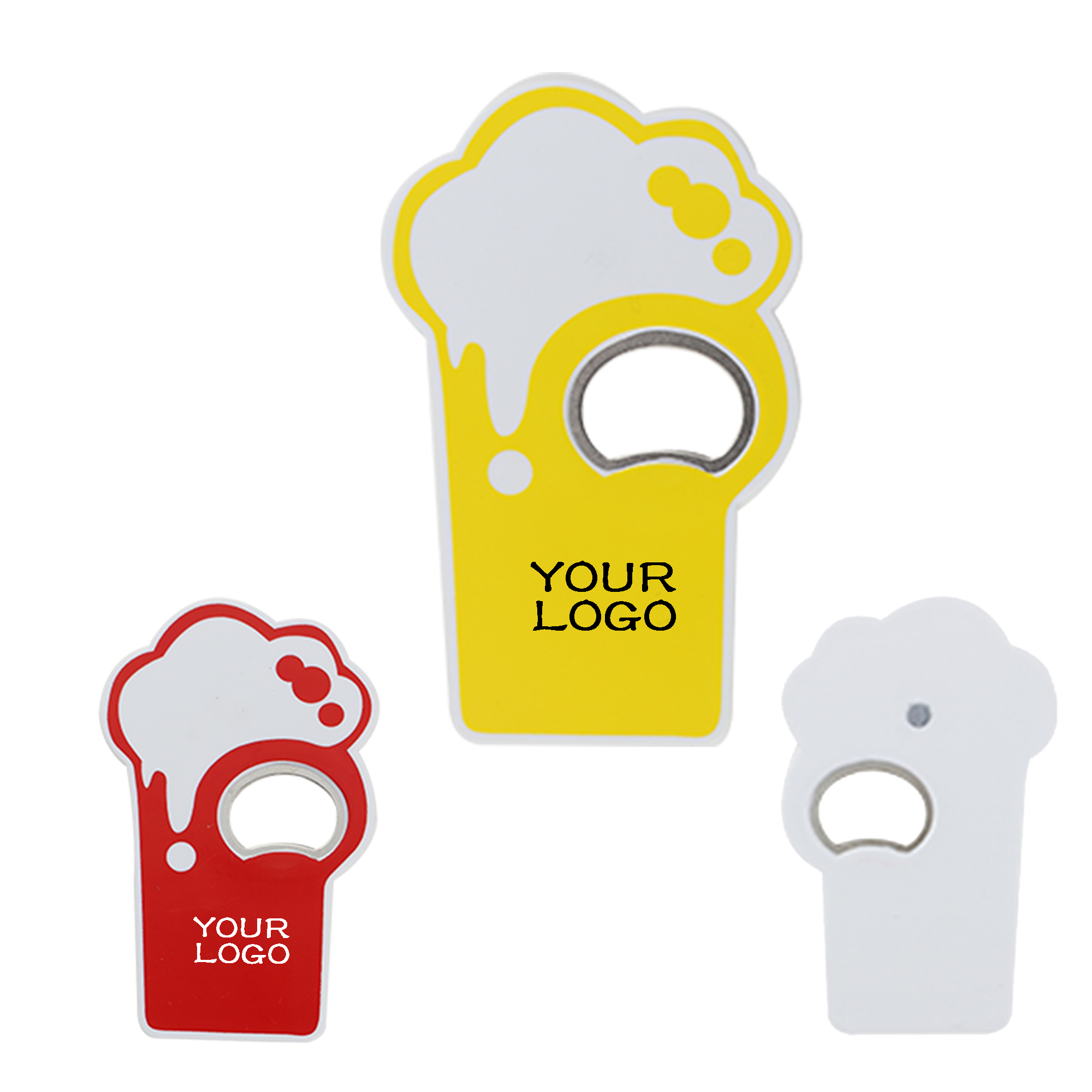 MOQ 20 PCS Magnetic Bottle Opener with Beer Design 3