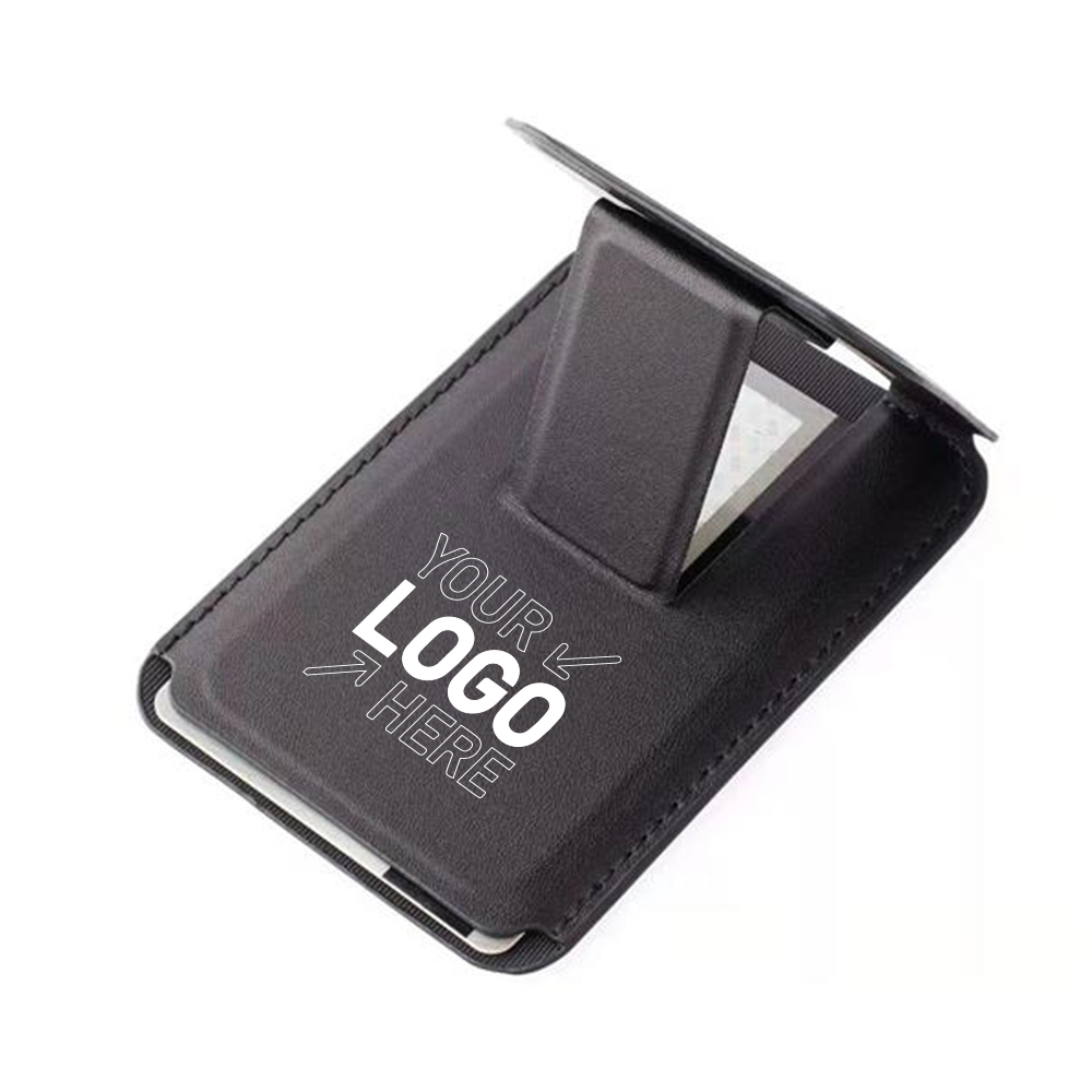 Magnetic Leather Wallet Cards Holder Stand with Kickstand 1