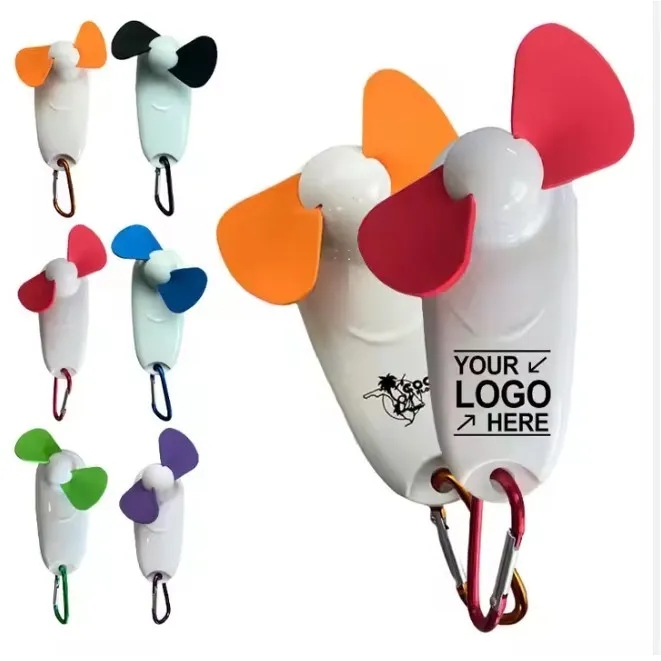 Mini Hand Held Fan W/ Carabiner 1