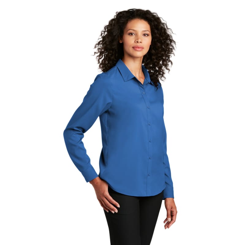 Port Authority Ladies Long Sleeve Performance Staff Shirt 7