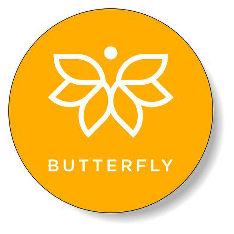 Fluorescent Orange Flexo-Printed Stock Circle Roll Labels (3.5")