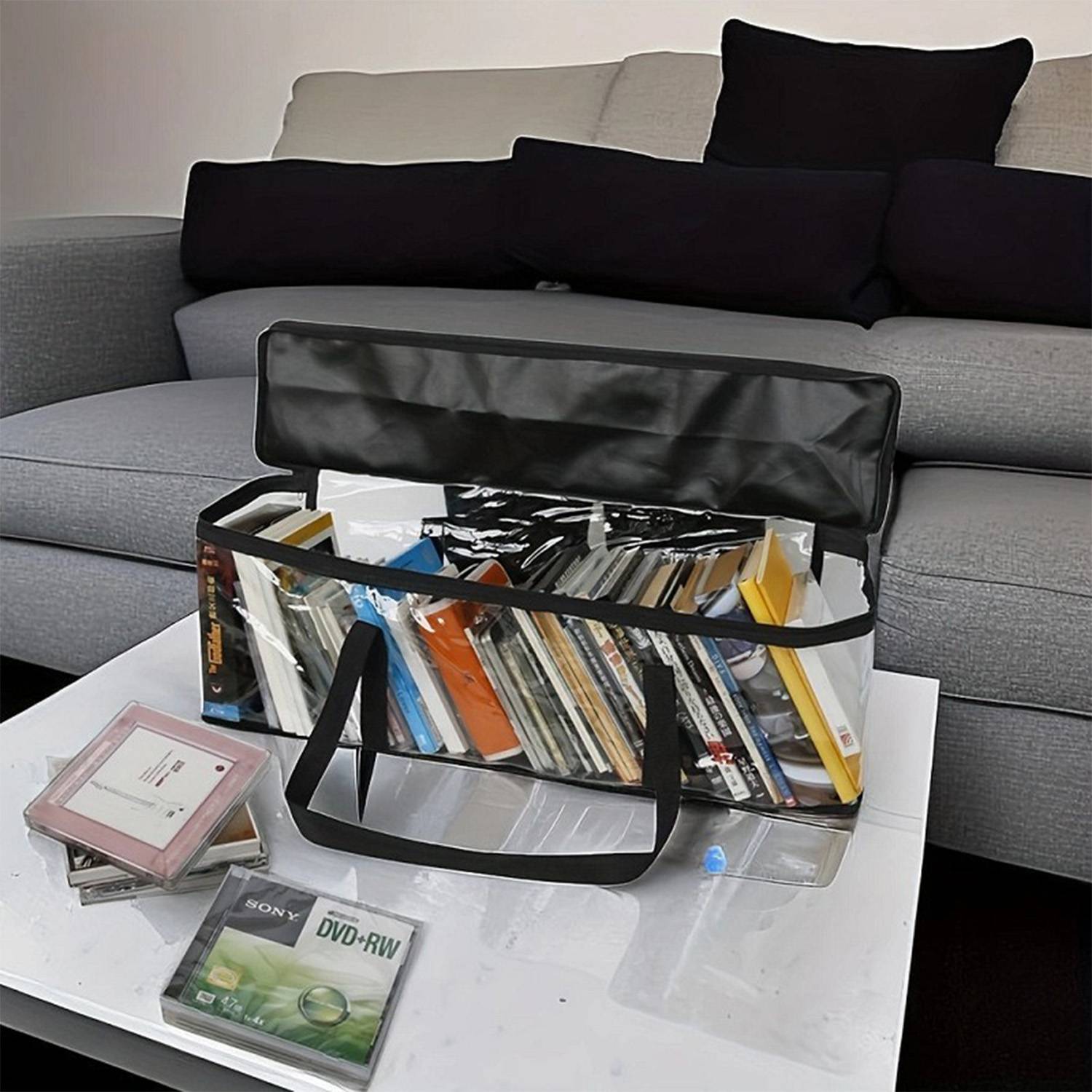 PVC Transparent Large Capacity Book Carrying Tote Bag 5