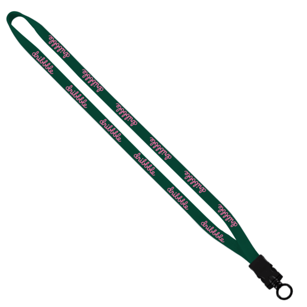 1/2" Cotton Lanyard with Plastic Snap-Buckle Release & O-Ring 10