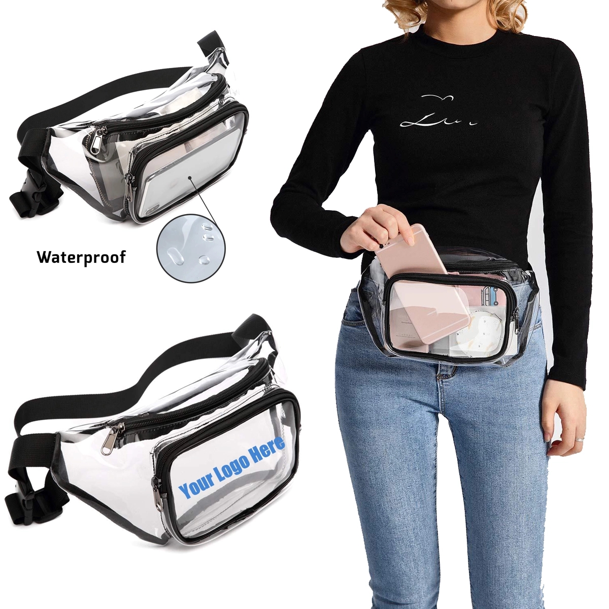 Transparent Stadium Belt Bag 2