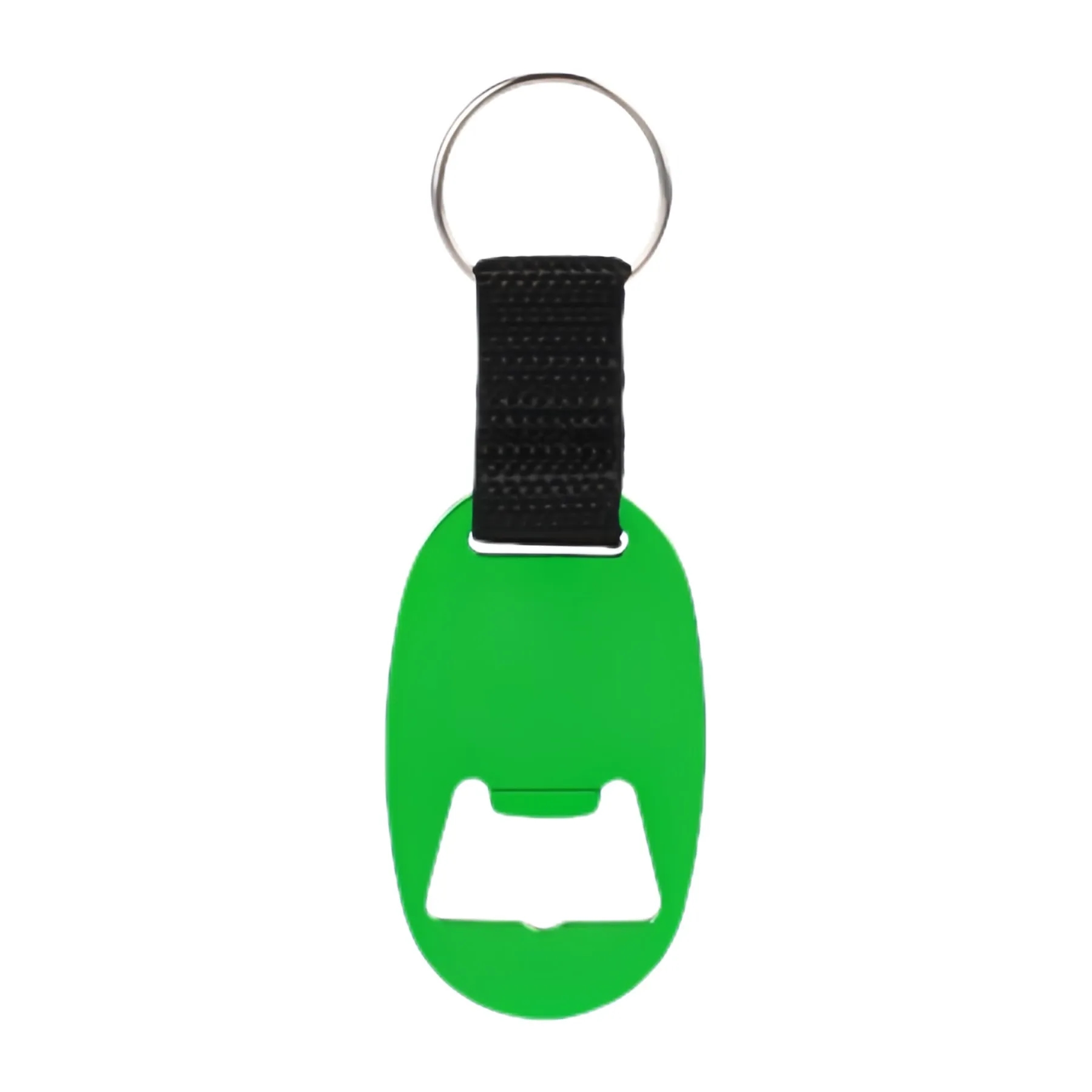 Oval Bottle Opener Keychain w/ Strap 3