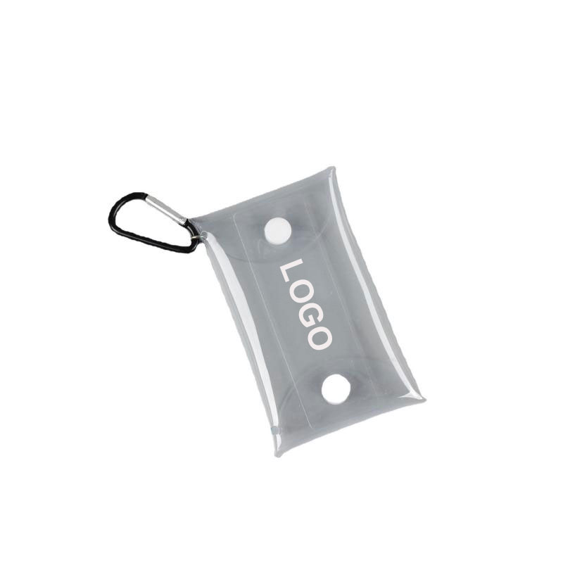 Personal Travel Kit Clear Waterproof Pouch w/Carabiner 2