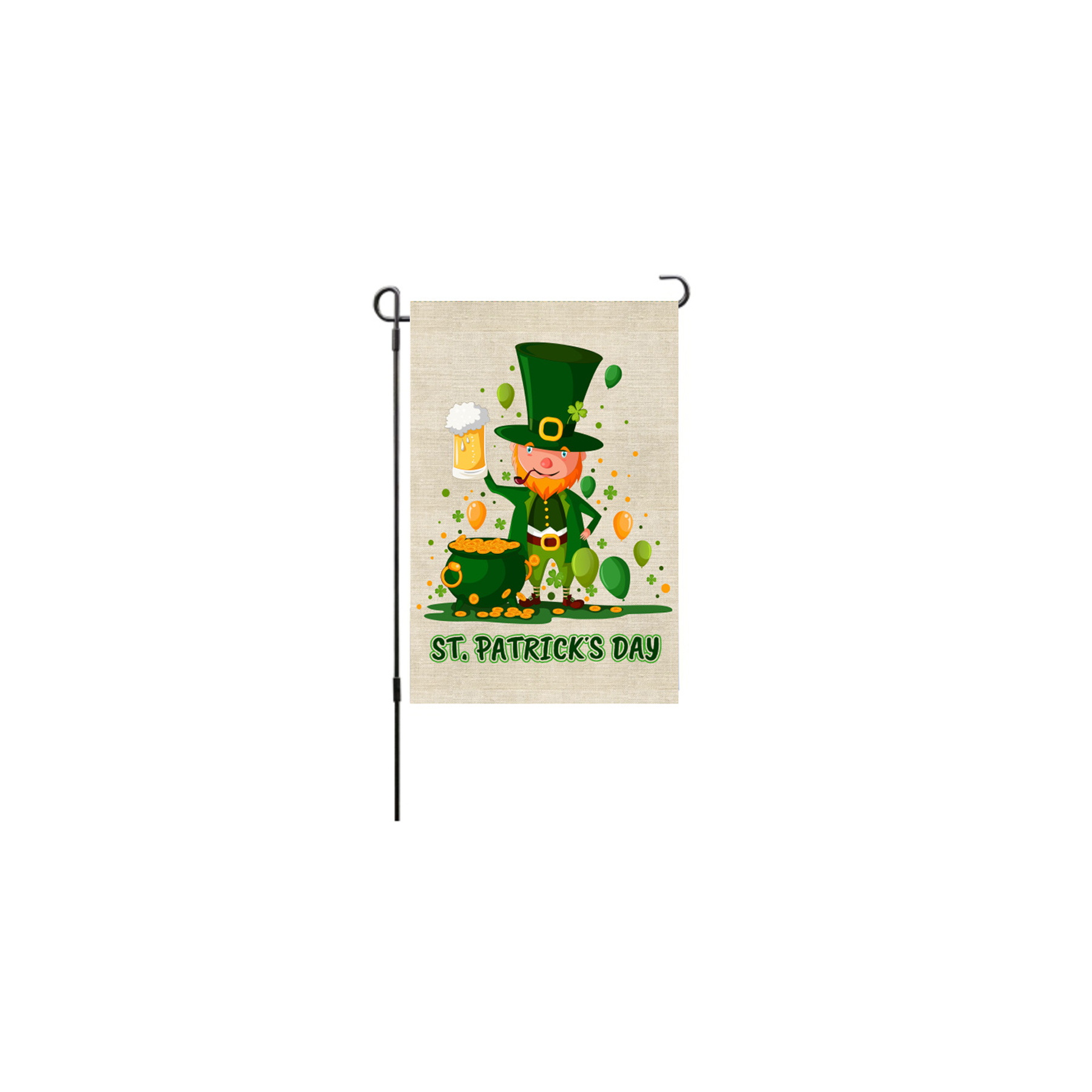 Full Color Printed Linen Garden Flag 3