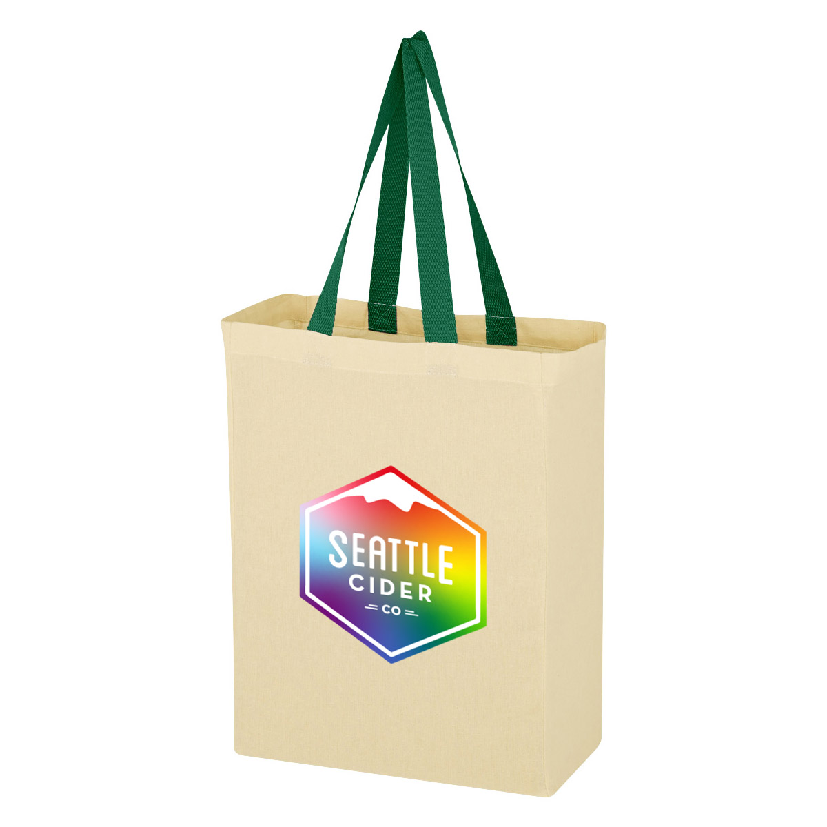 Full Color Natural Cotton Canvas Grocery Tote Bag, custom tote bag with logo imprint 7