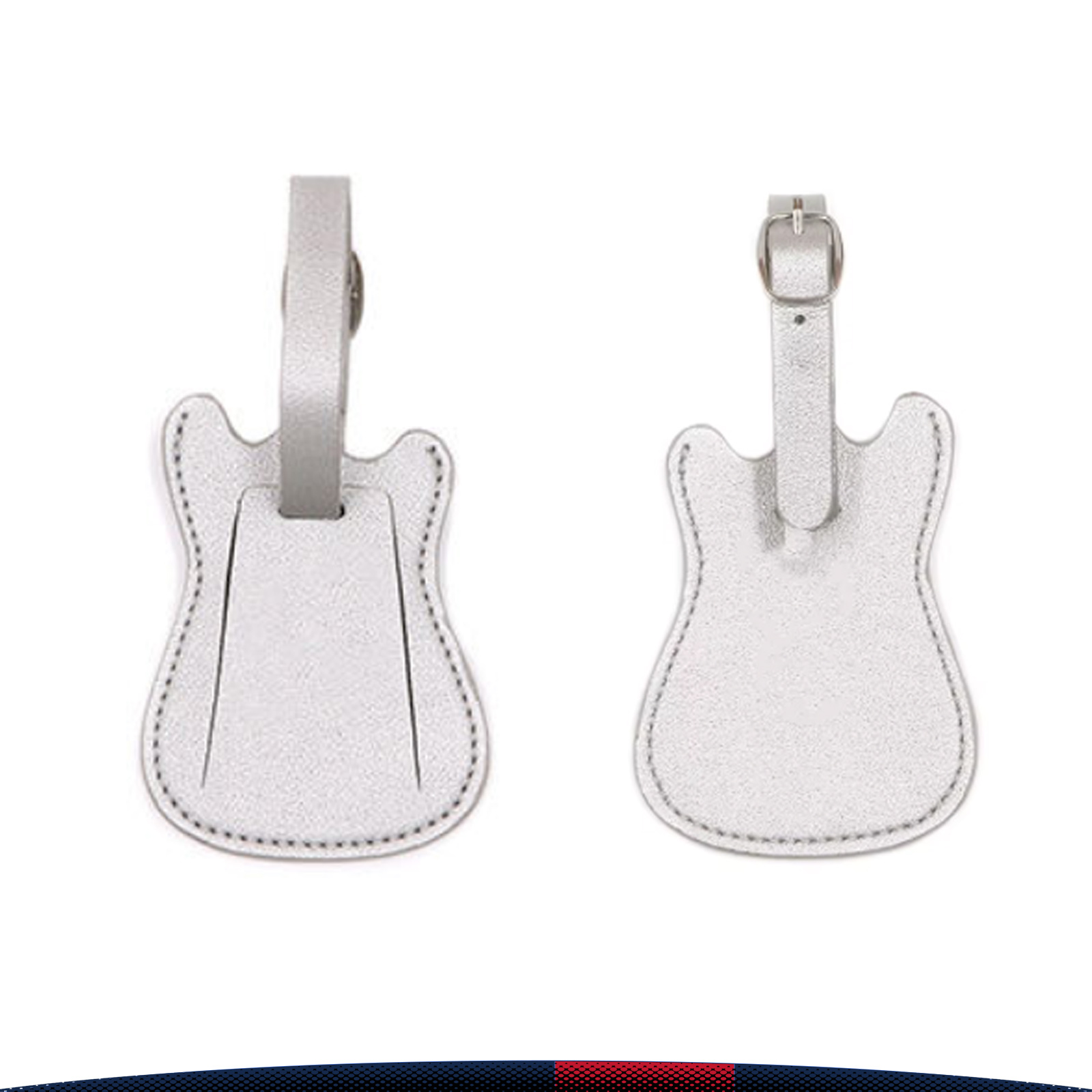 Travdex Guitar-Shaped PU Leather Luggage Tag 5