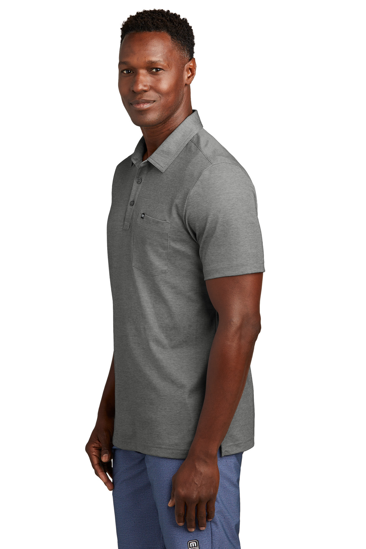 TravisMathew® Oceanside Heather Pocket Polo 9