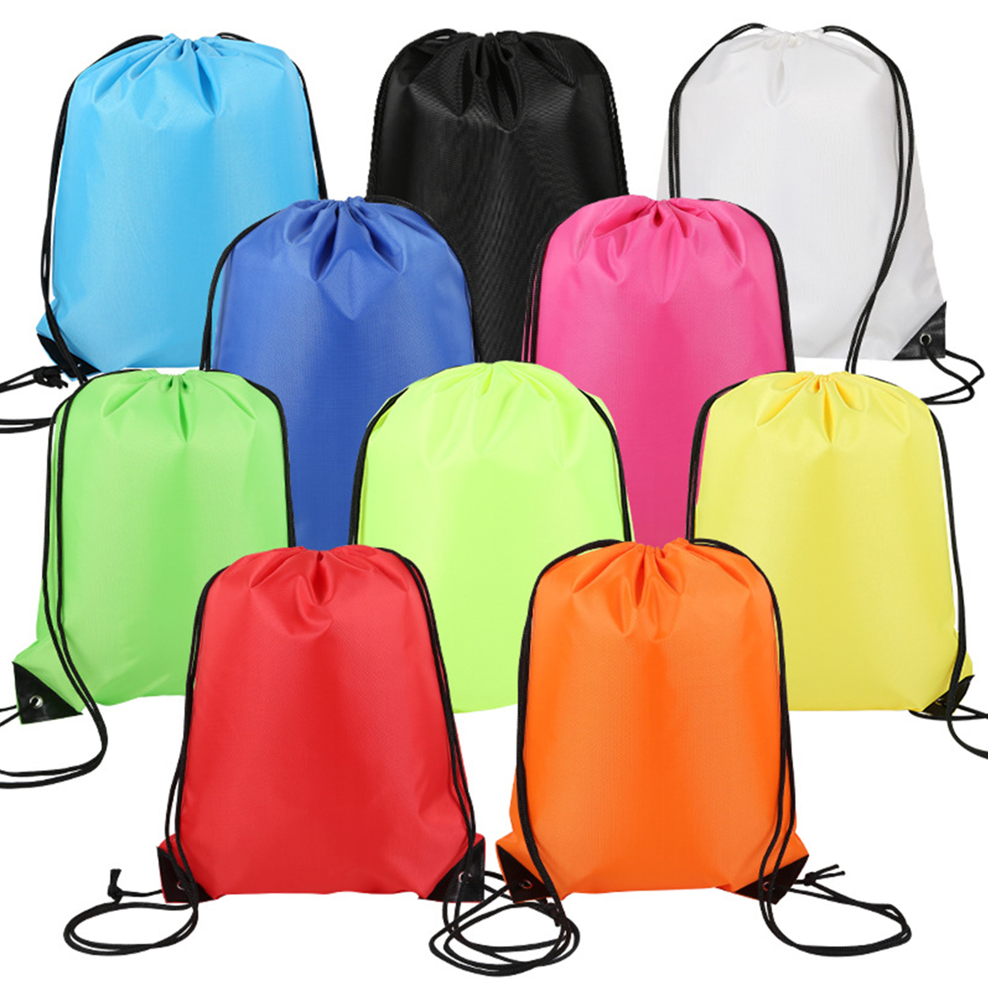 Classic Polyester Drawstring Sports Backpack 2