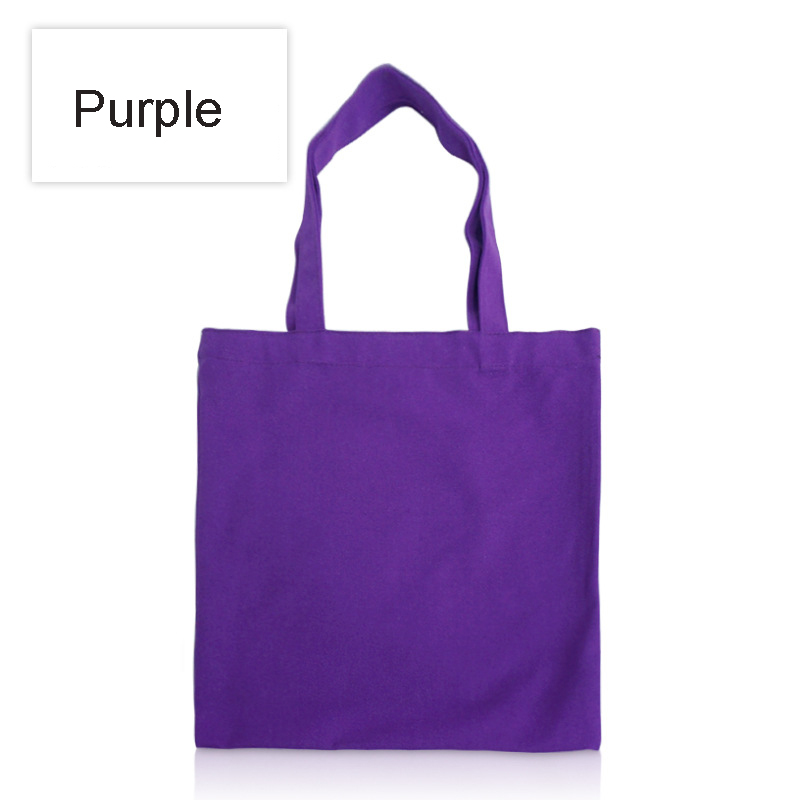 12oz Cotton Canvas Tote Bag Reusable Grocery Shopping Bags 1