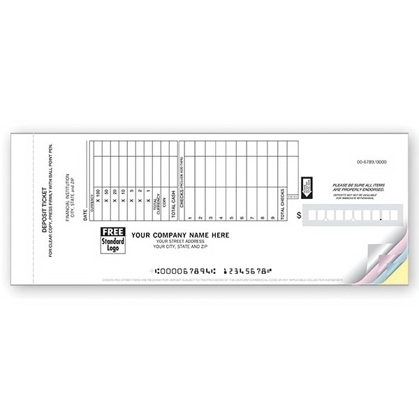 Deposit Tickets, Retail Format, Booked 1