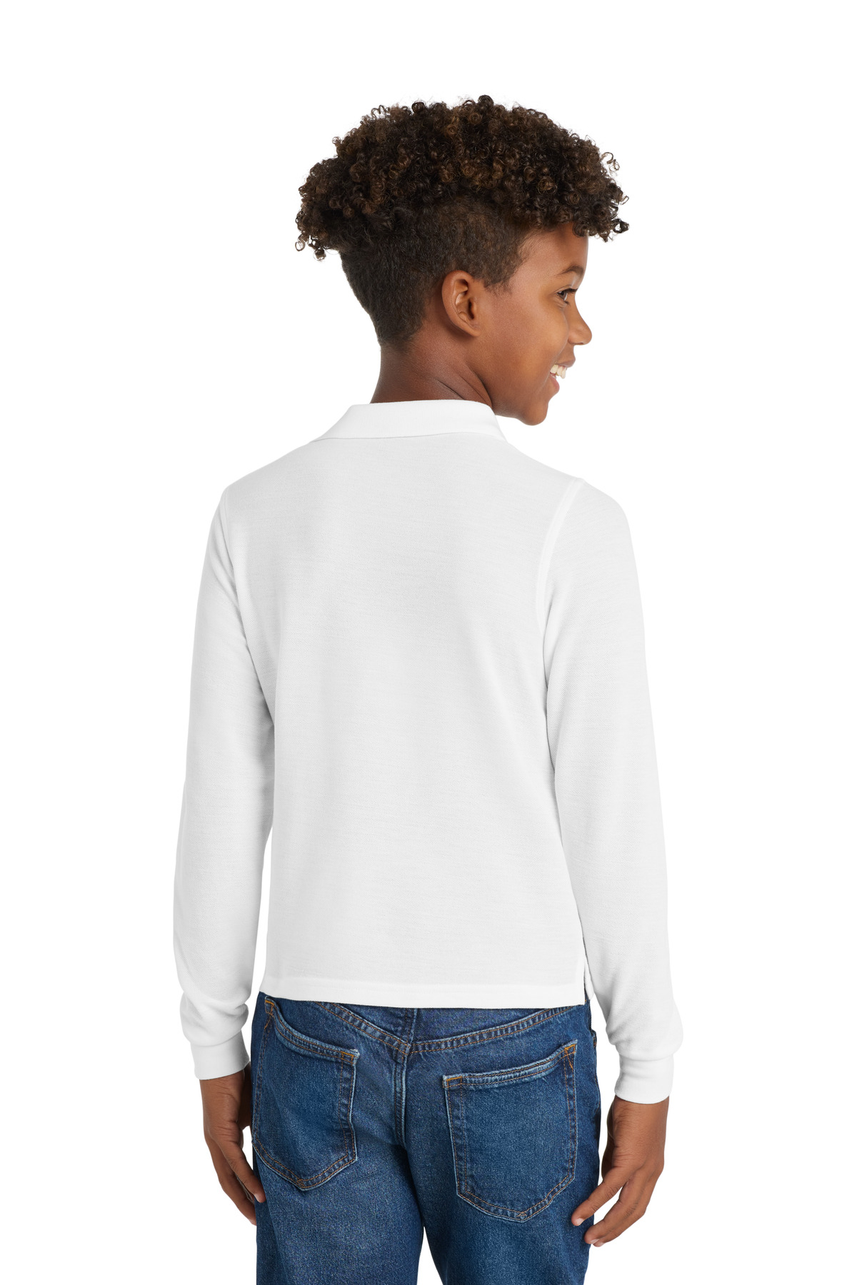 Port Authority Youth Long Sleeve Silk Touch Polo. Y500LS 10