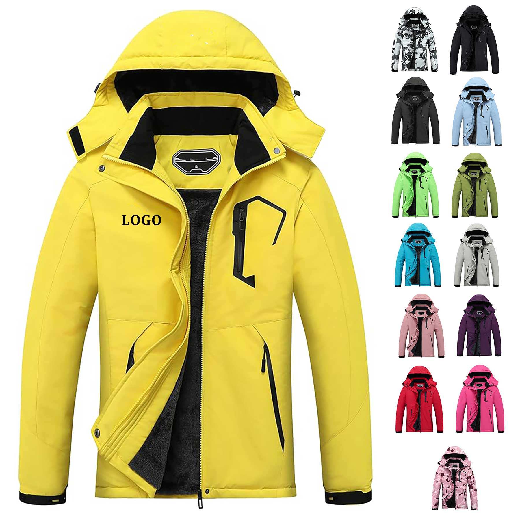 Waterproof Hooded Ski Jacket 4