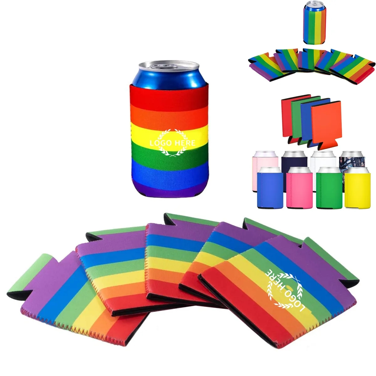 Custom Neoprene Beer Can Sleeve, custom koozie with logo imprint 3