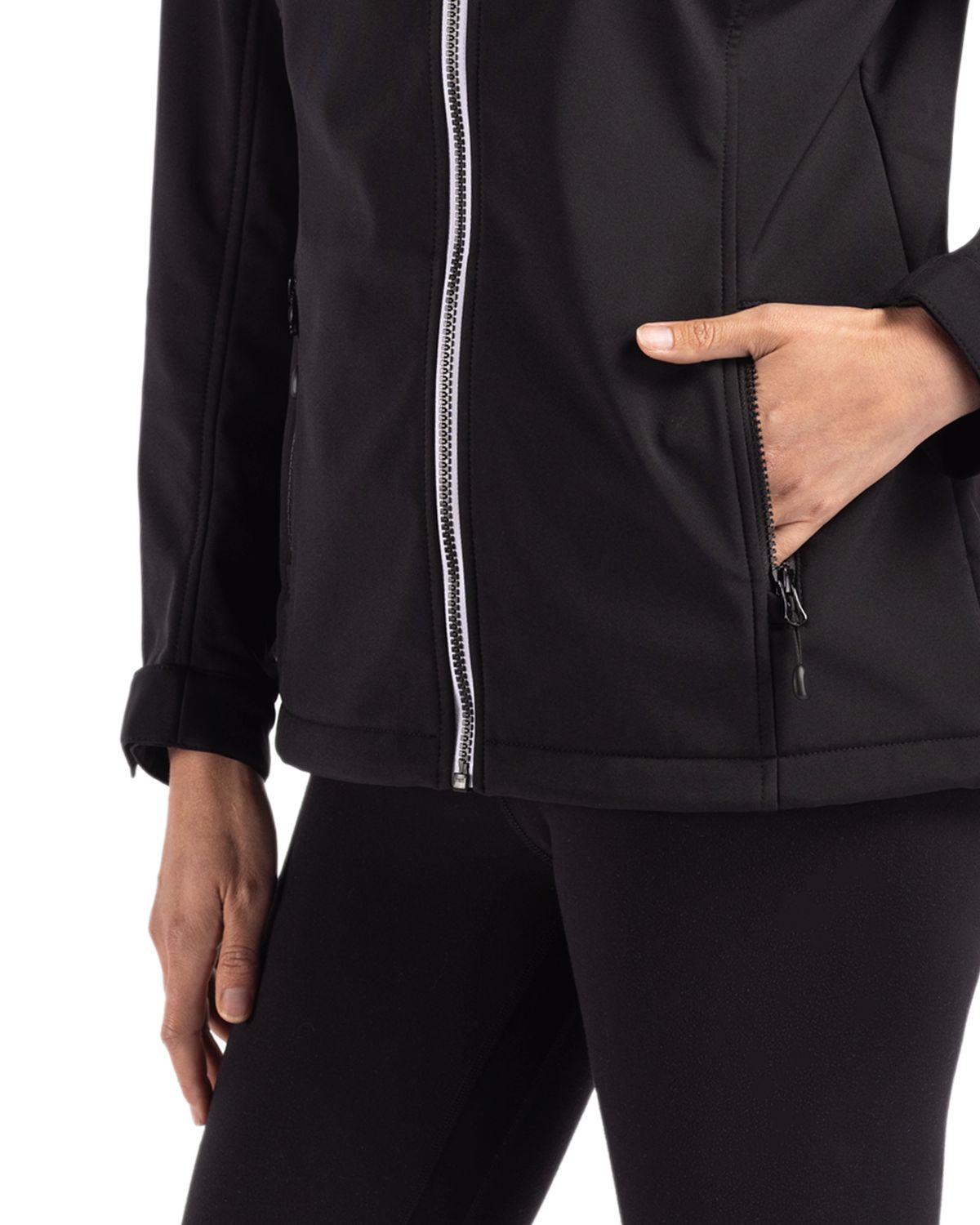 Telemark Eco Stretch Softshell Full Zip Womens Hooded Jacket