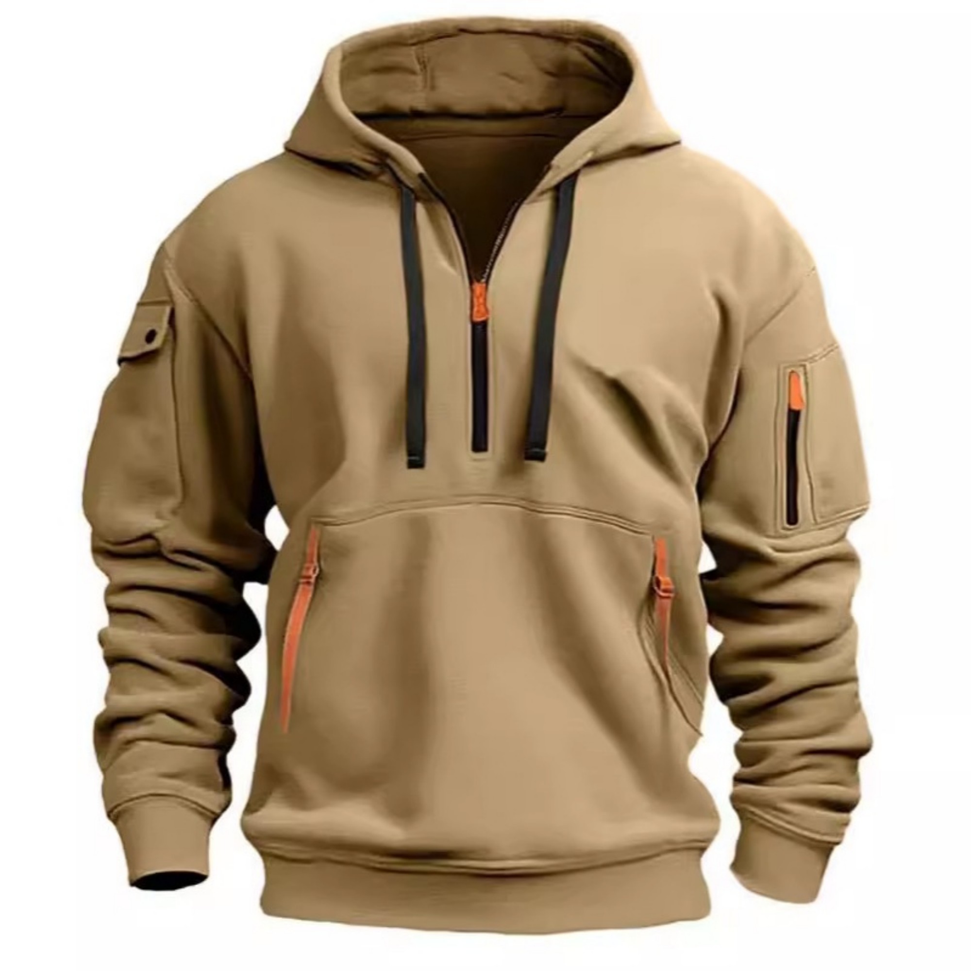 Quarter Zip Pullover With Pockets, custom hoodie or sweatshirt with logo imprint 6