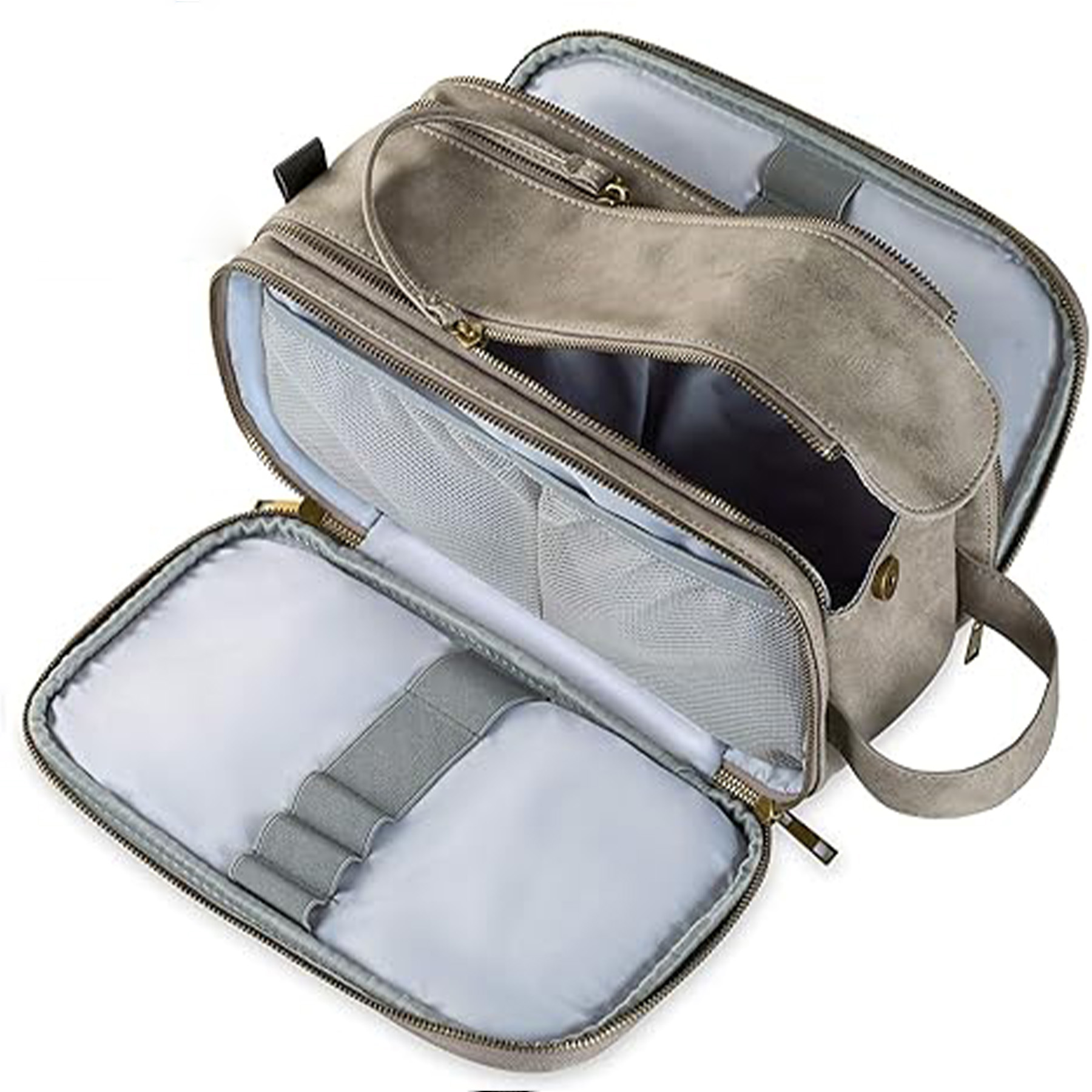 Men's Leather Storage Toiletry Bag 10