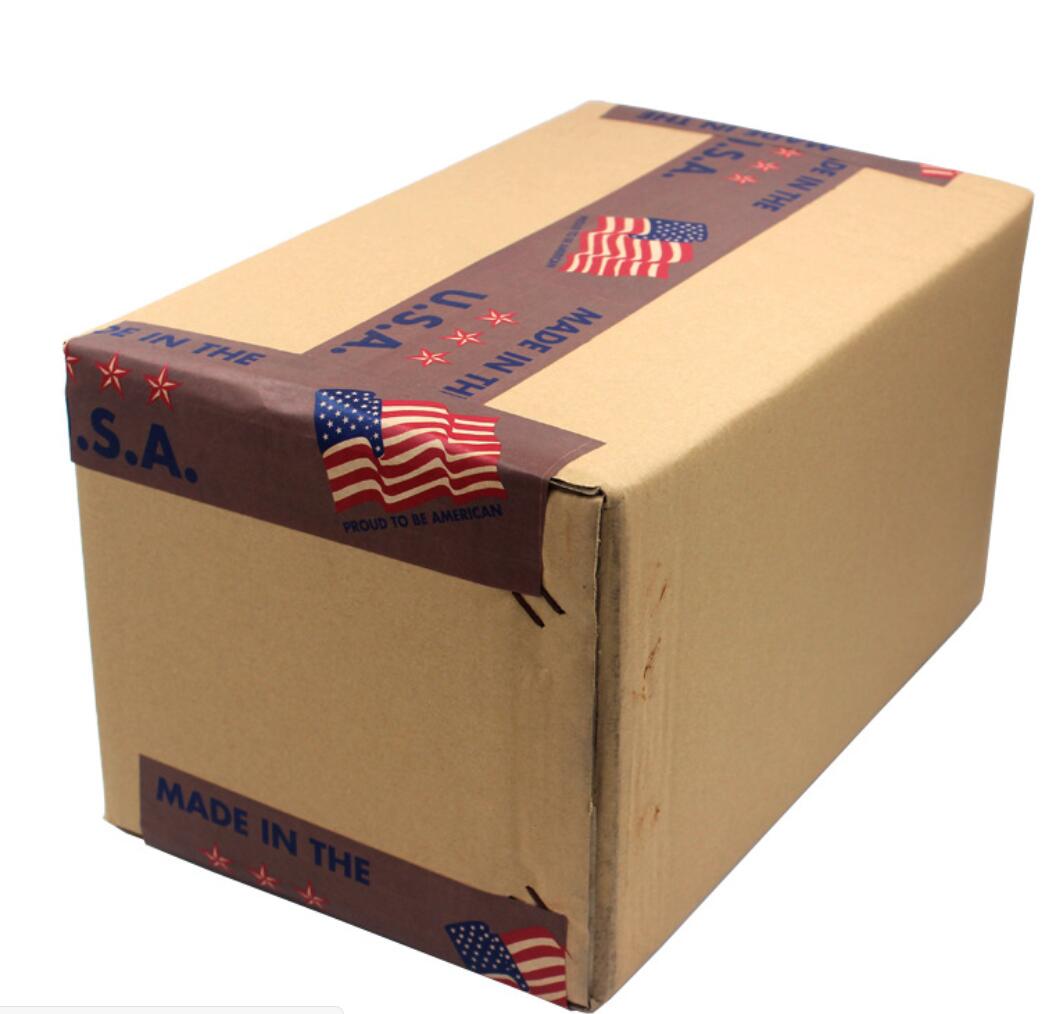 Custom 3 Color Brown Ultra Durable Water-Activated Tape 3