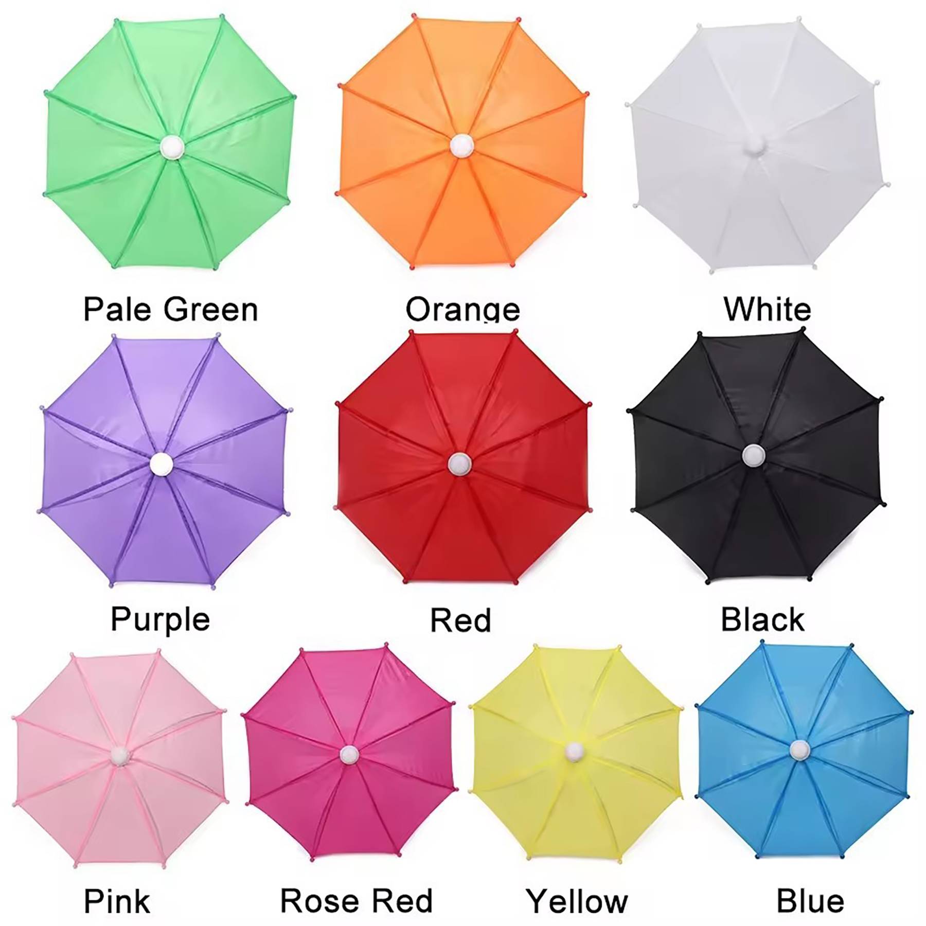 Mini Doll Rain Gear Decorative Umbrella 5