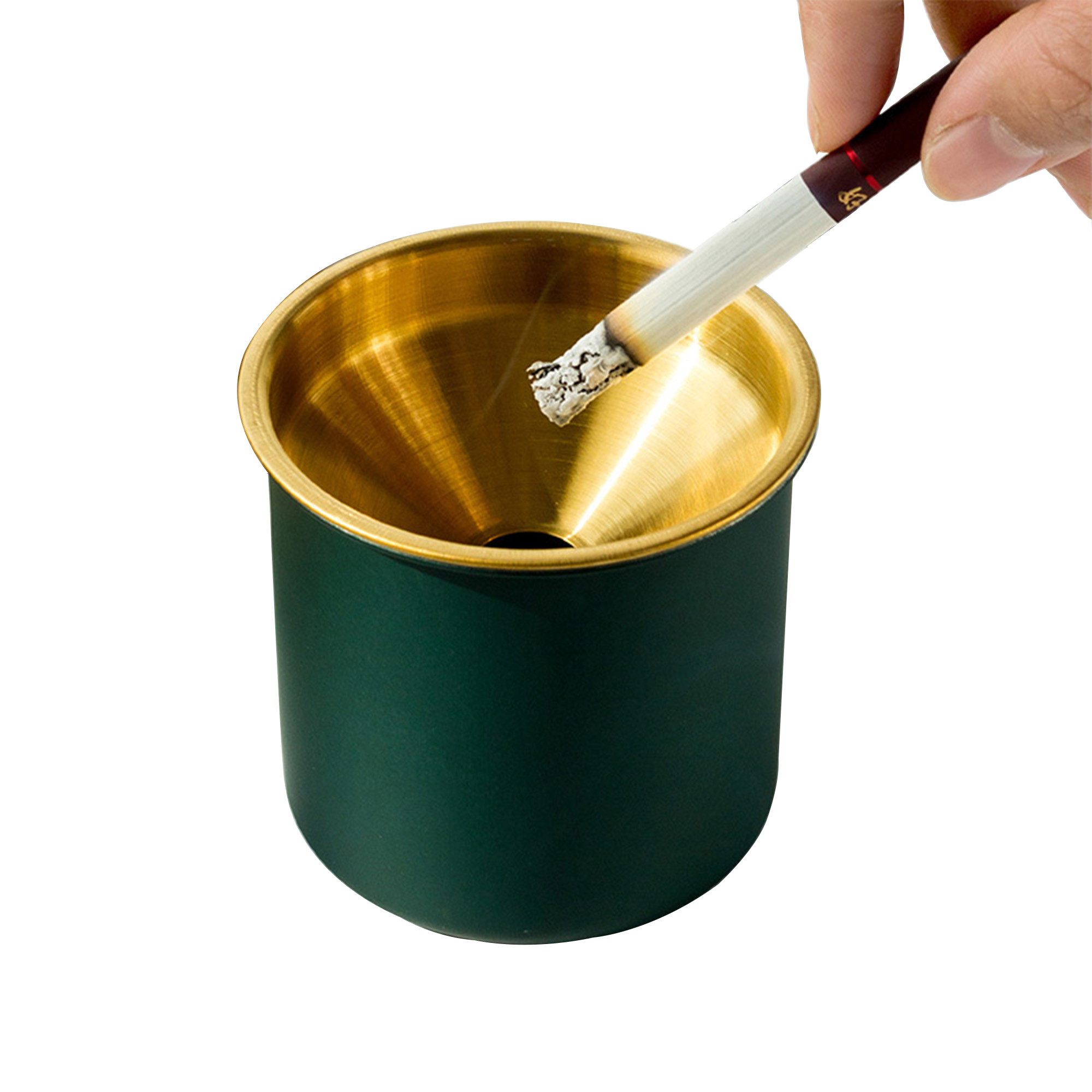 Premium Stainless Steel Ashtray With Funnel 3