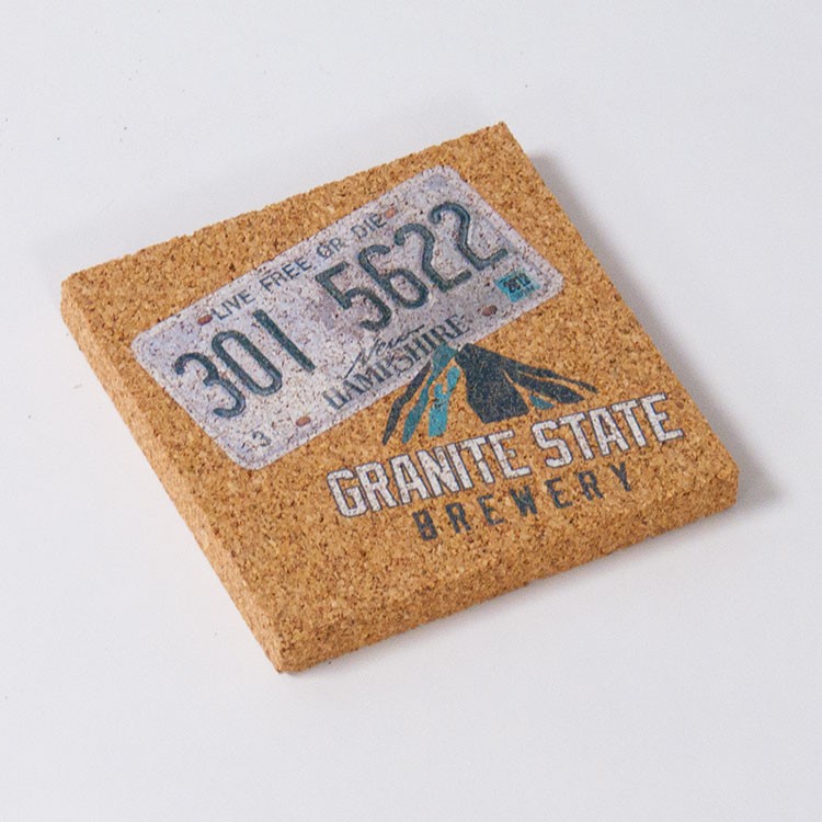 4"x 4" Solid Cork Coaster Square