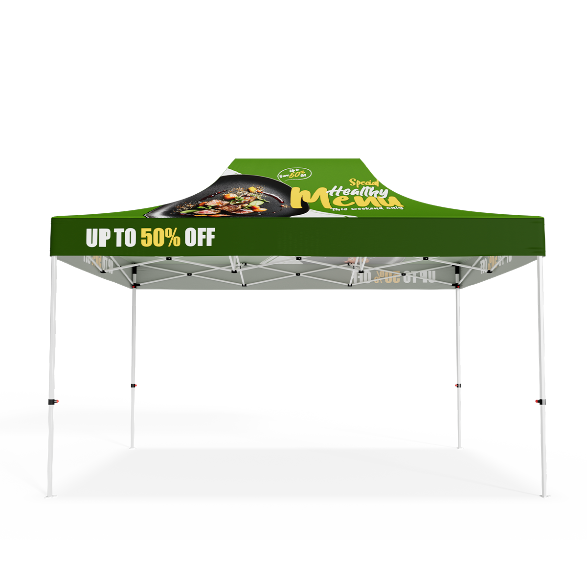 10'x15' Standard Hex Aluminum Frame Tent Kit 7