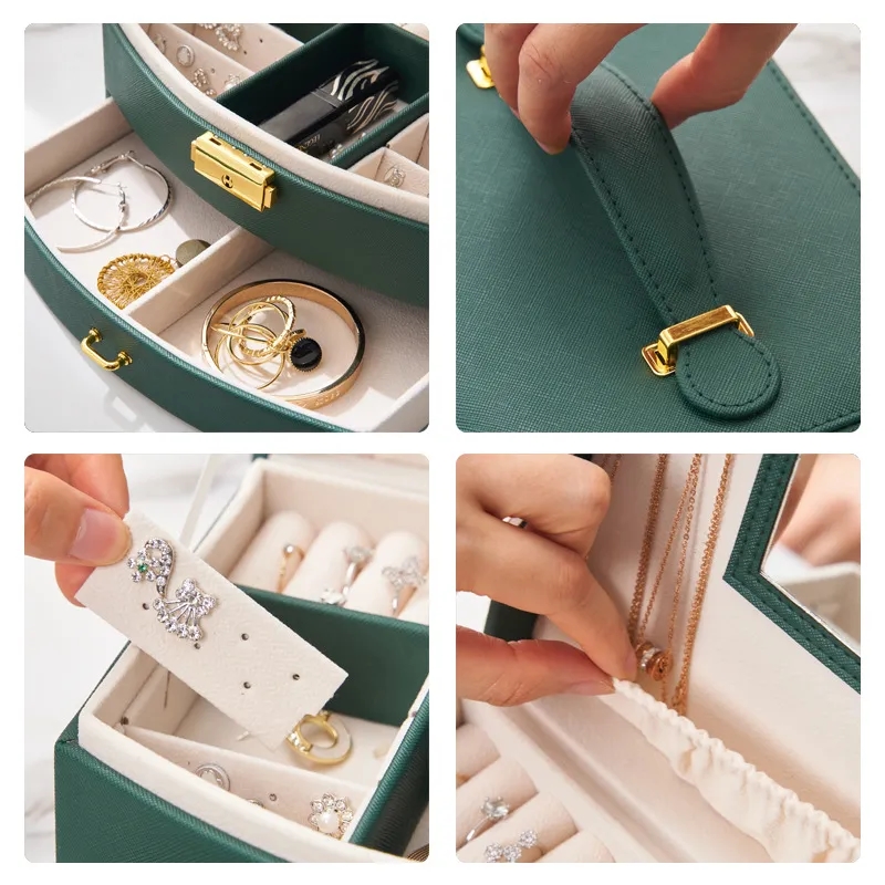 2 Layer PU Leather Jewellery box for Necklace 5