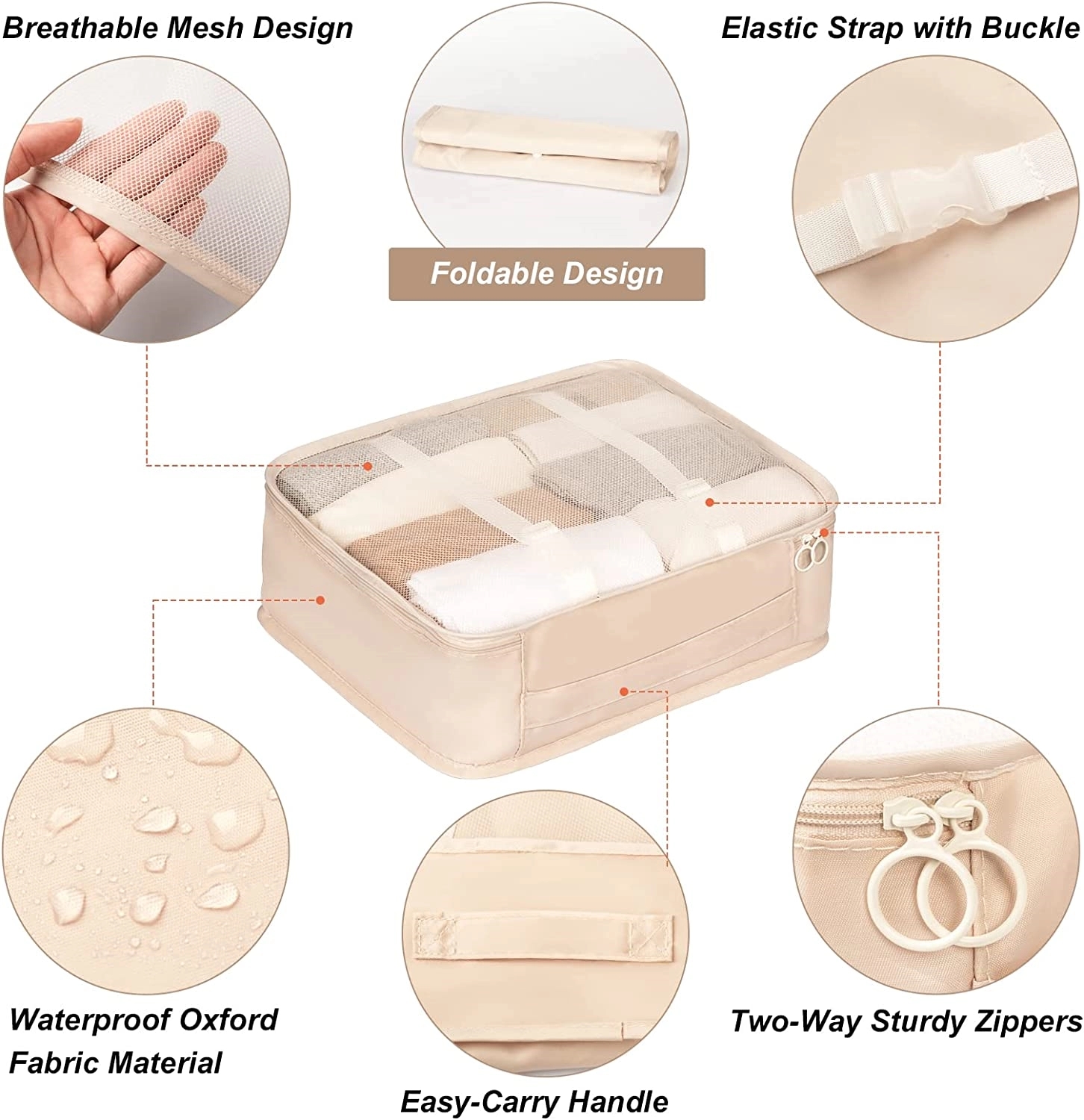 Lightweight Travel Packing Cubes 7 Set For Suitcases 2