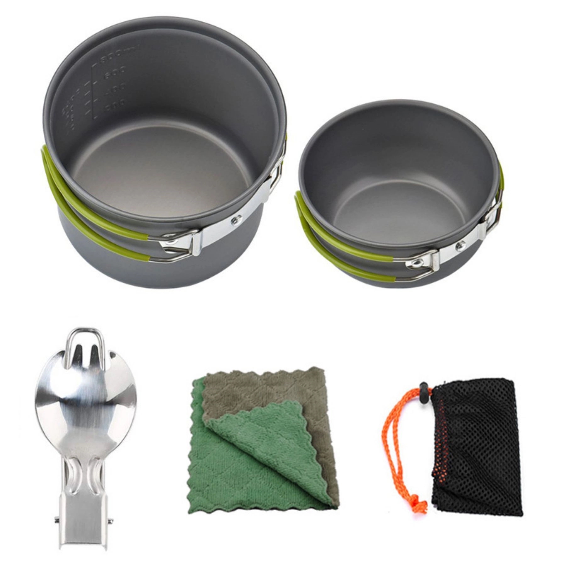 Camping Cooking Set Cookware Mess Kit Kitchen Equipment 6