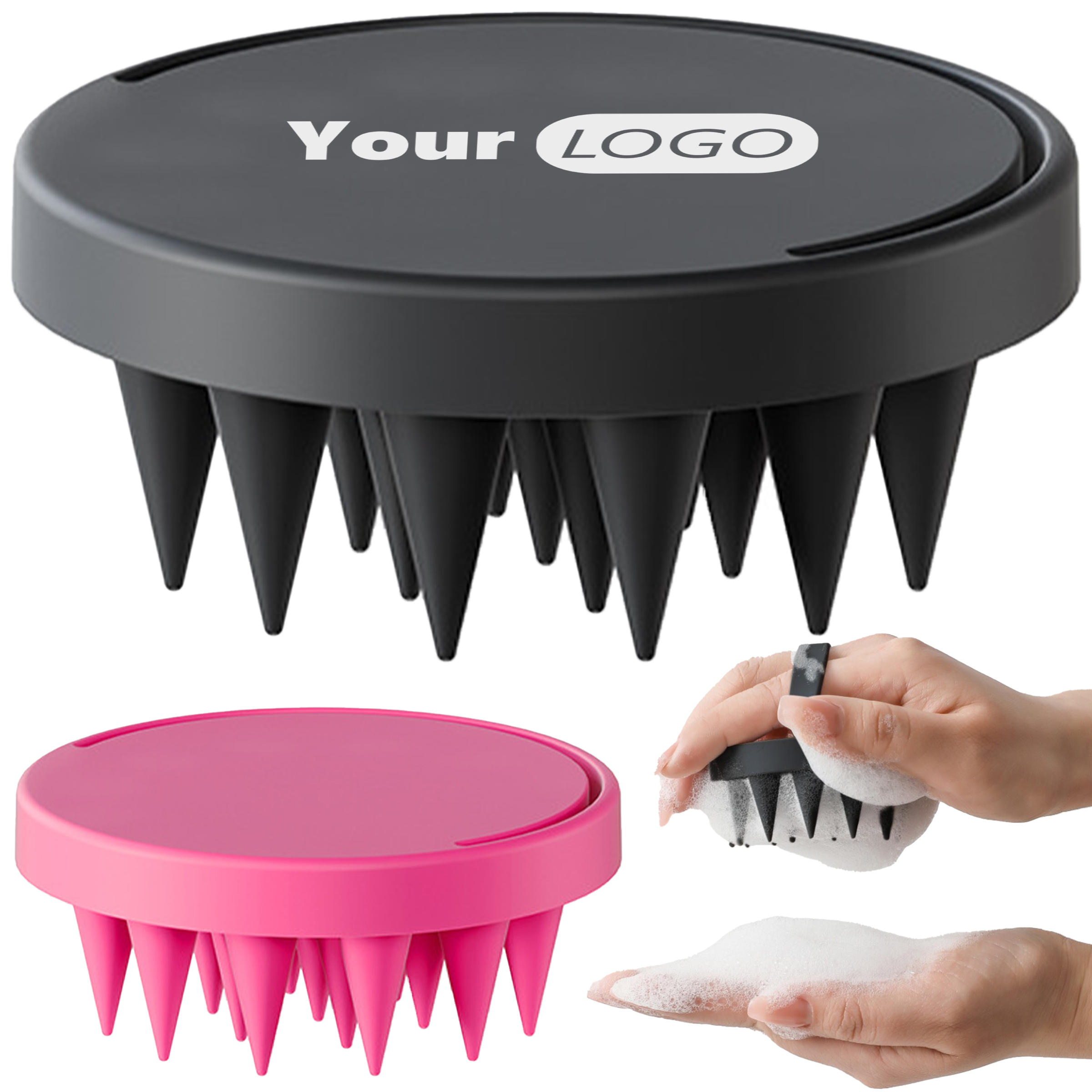 Silicone Multi Functional Massage Hair Brush 4