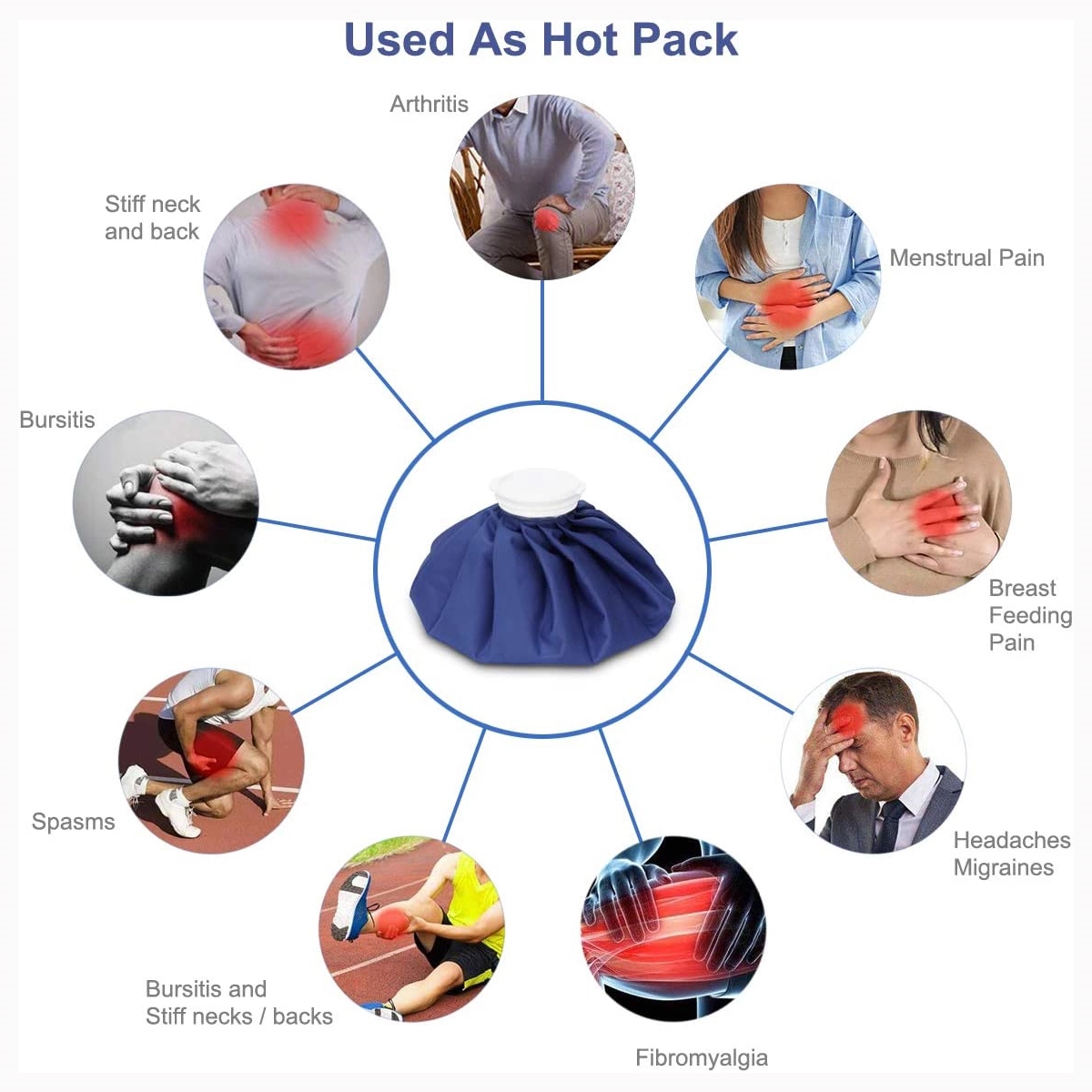 9" Ice Bags Hot Water Bag 2