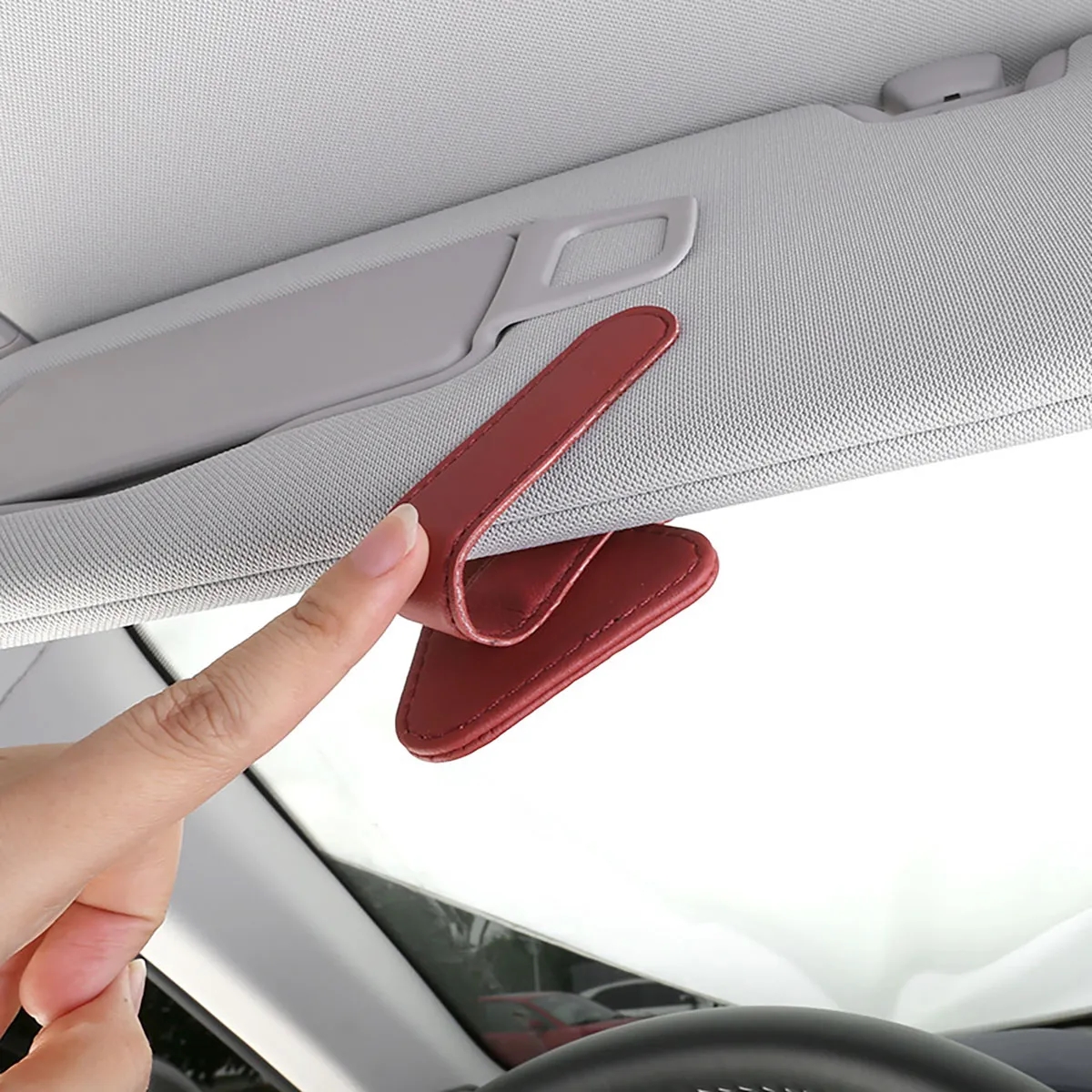 Car Sunglasses Stand Clip Card Storage Organizer Gadgets 5