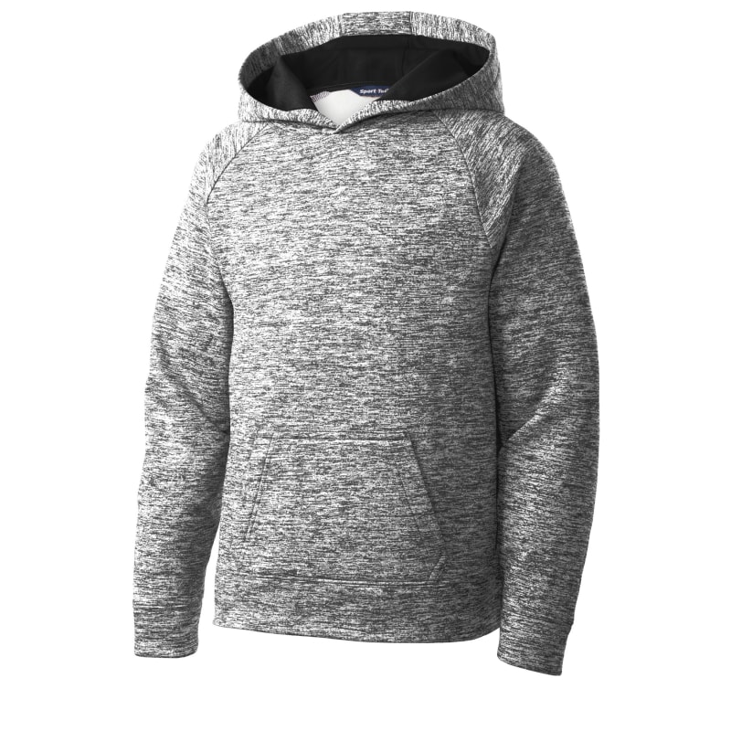 Sport-Tek Youth PosiCharge Electric Heather Fleece Hooded Pullover. 10
