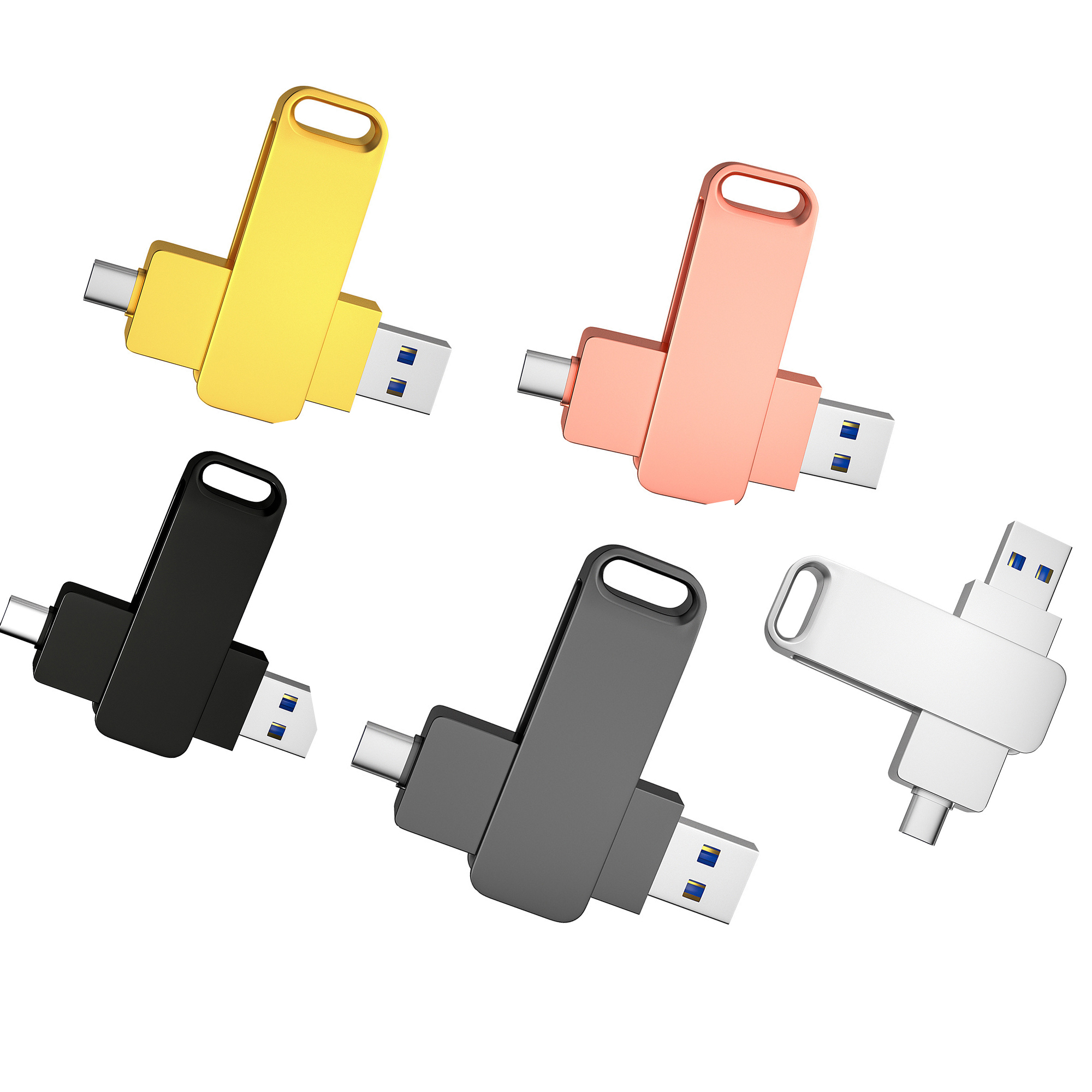 3.0 Interface Rotating USB Flash Drive 64G 3