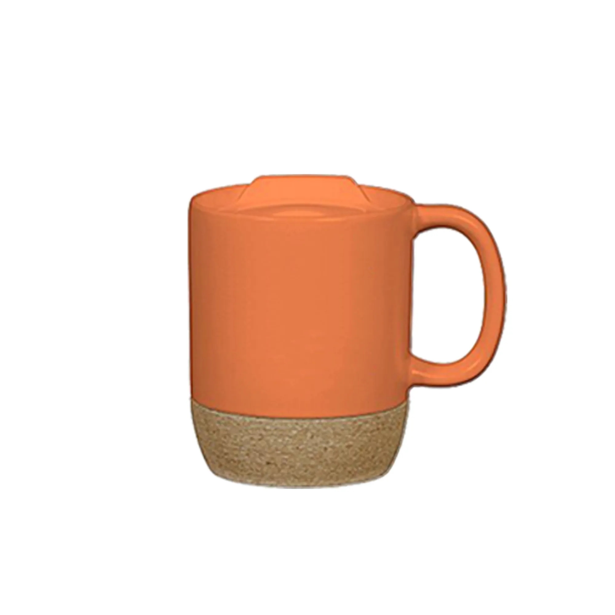 12oz Cork bottom ceramic mug Boshan 4.3" x3.4" 14